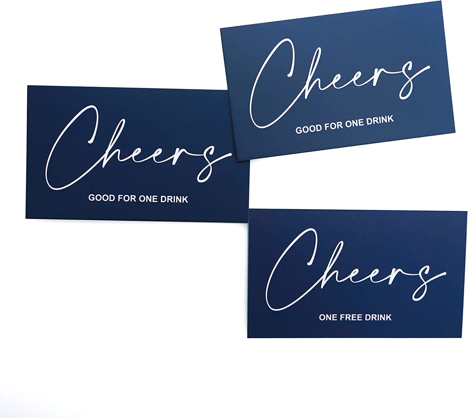 RXBC2011 450 Free Drink Tickets Drink Tokens for Party Wedding Halloween Work Event Party Bar  Dark Navy Blue