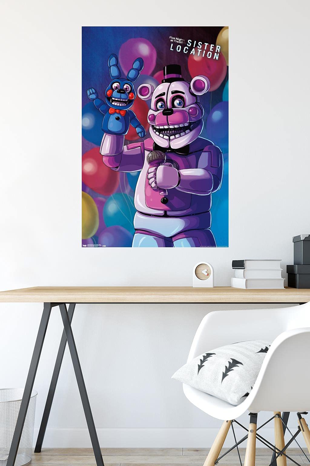 Trends International Five Nights At Freddy'S: Sister Location - Funtime Freddy Wall Poster, 22.375'' X 34'', Premium Unframed Ve