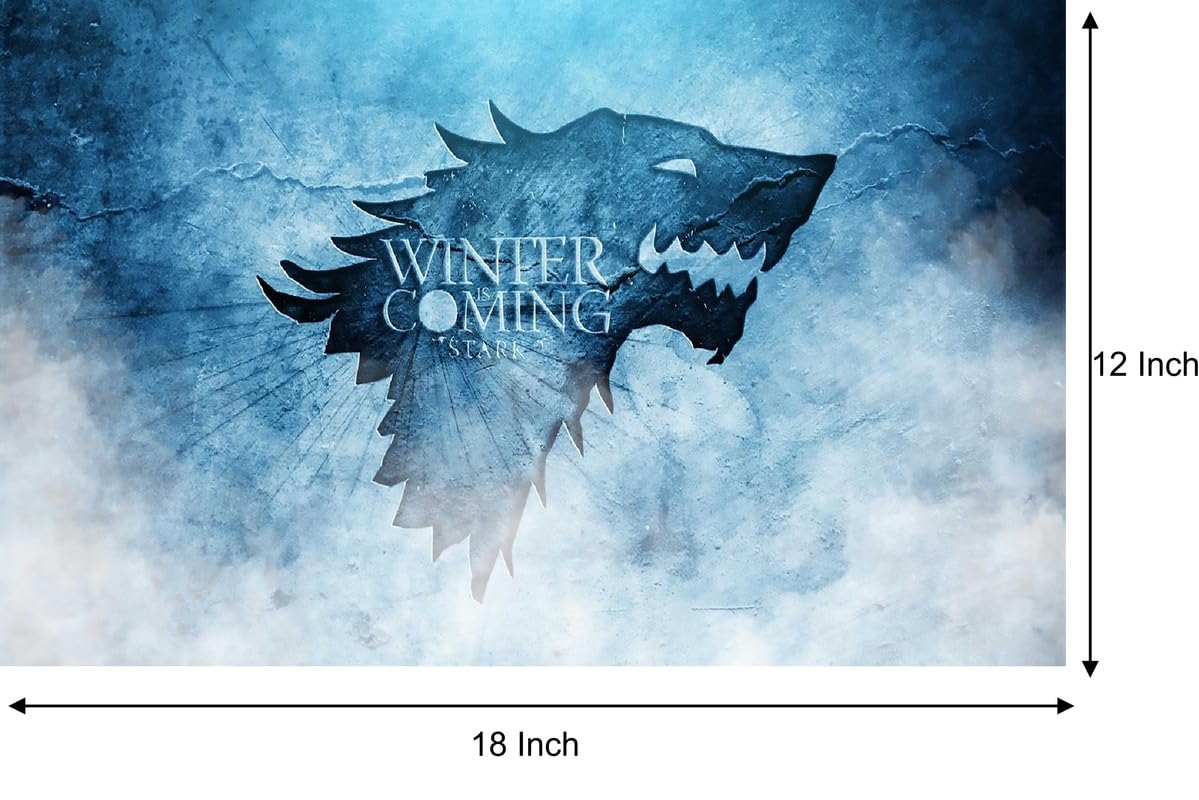 Hk Prints Game Of Thrones Wall Poster For Room (12X18 Inch, 300 Gsm Paper, Gloss Laminated) F-2510