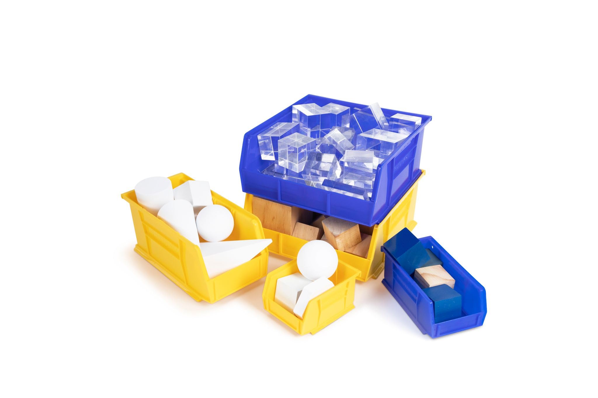 Hudson Exchange 11'' X 11'' X 5'' Plastic Stackable Storage Bin And Hanging Container (Yellow)