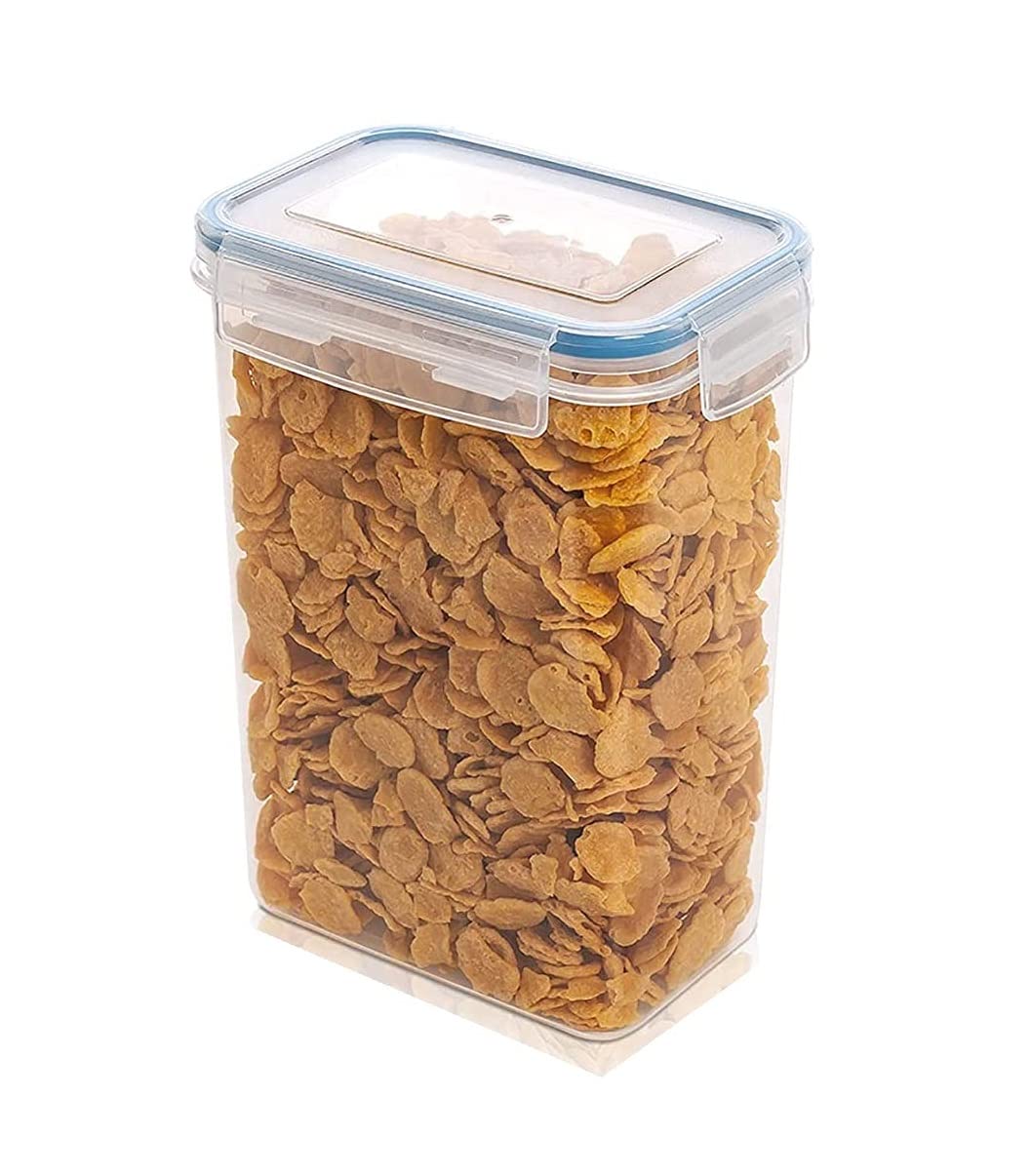 Entity Airtight Storage Container Set For Fridge, Bpa Free Airtight Plastic Container For Kitchen  2100Ml, Transparent (Pack Of
