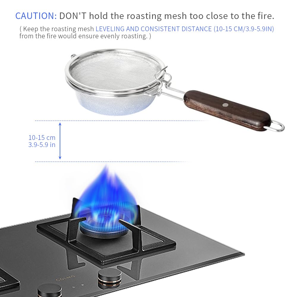 Coffee Roasting Tool Portable Stainless Steel Coffee Roaster Tool For Home Use Handy Coffee Beans Baker Coffee Baking Tool