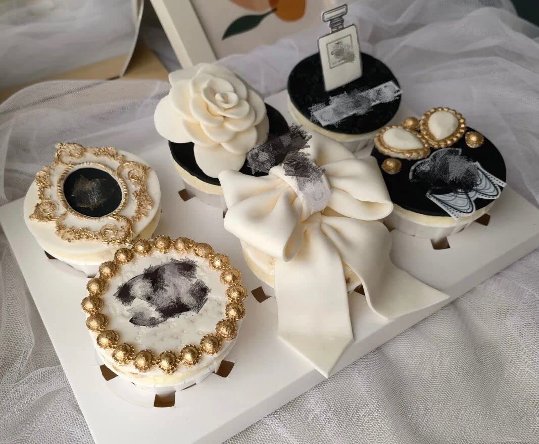 Anyana Bead Jewel Pearl Chain Rope Stone Border Mould Cake Fondant Impression Gum Paste Mold For Sugar Paste Gumpaste Cupcake De