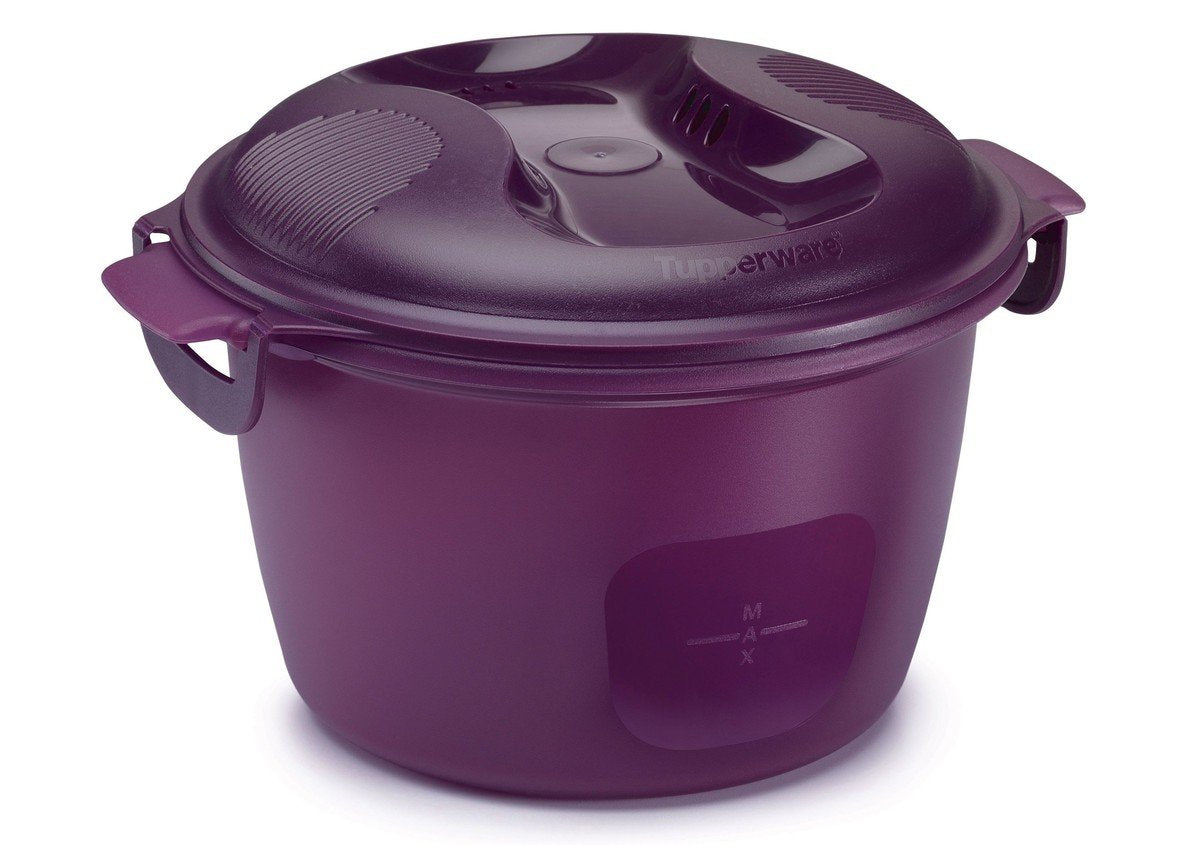 Tupperware Microwave Rice Cooker Purple Large 3L Or 12 Cup