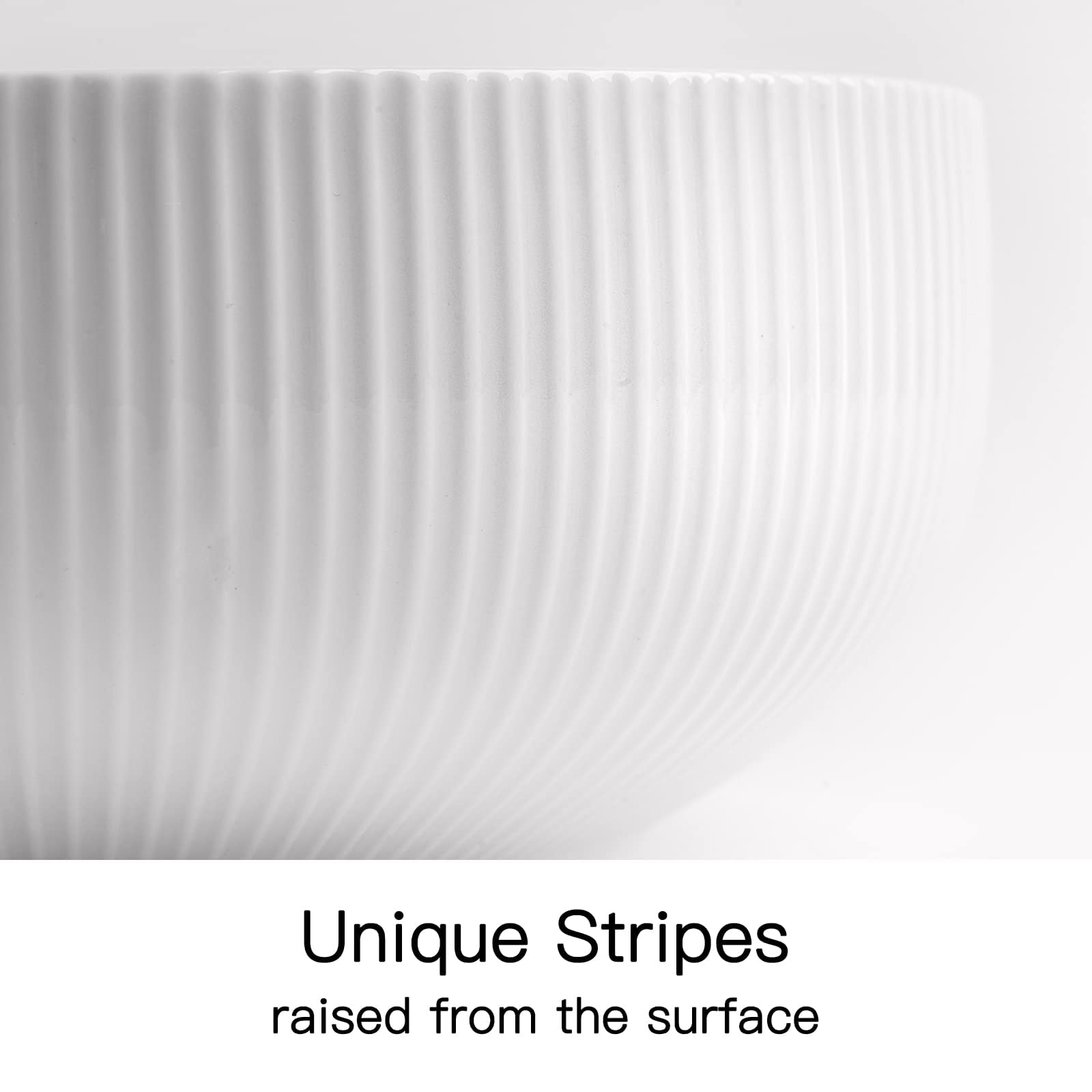 Getstar Salad Bowl, 8 Inch 60 Oz Large Serving 2 Packs Ceramic Bowl Set, Microwave & Freezer Safe, Bowl Set Of 2 For Fruit Soup