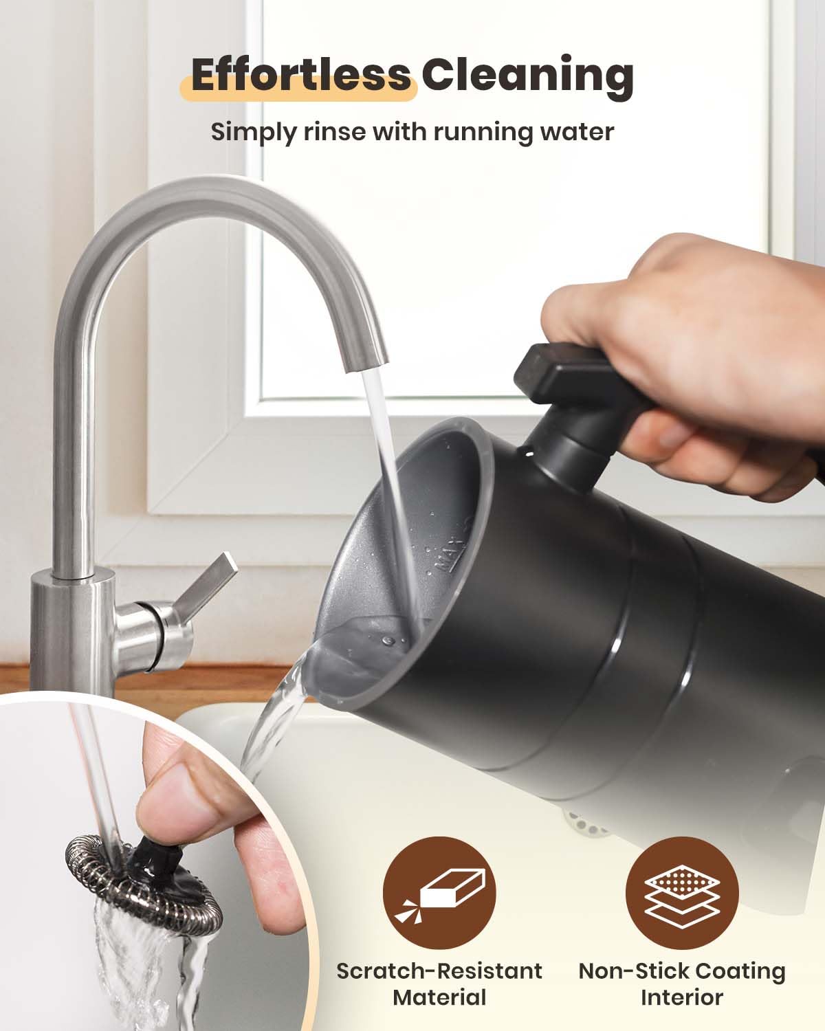 Electric Milk Frother, Latumab 4 In 1 Milk Steamer, 11.8Oz/350Ml Automatic Warm And Cold Foam Maker For Coffee, Latte, Cappuccin