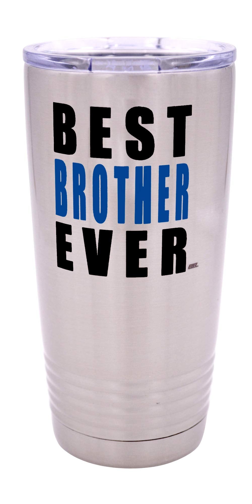 Rogue River Tactical Funny Best Brother Ever Large 20 Ounce Travel Tumbler Mug Cup W/Lid Sarcastic Work Gift For Him Friend Sibl