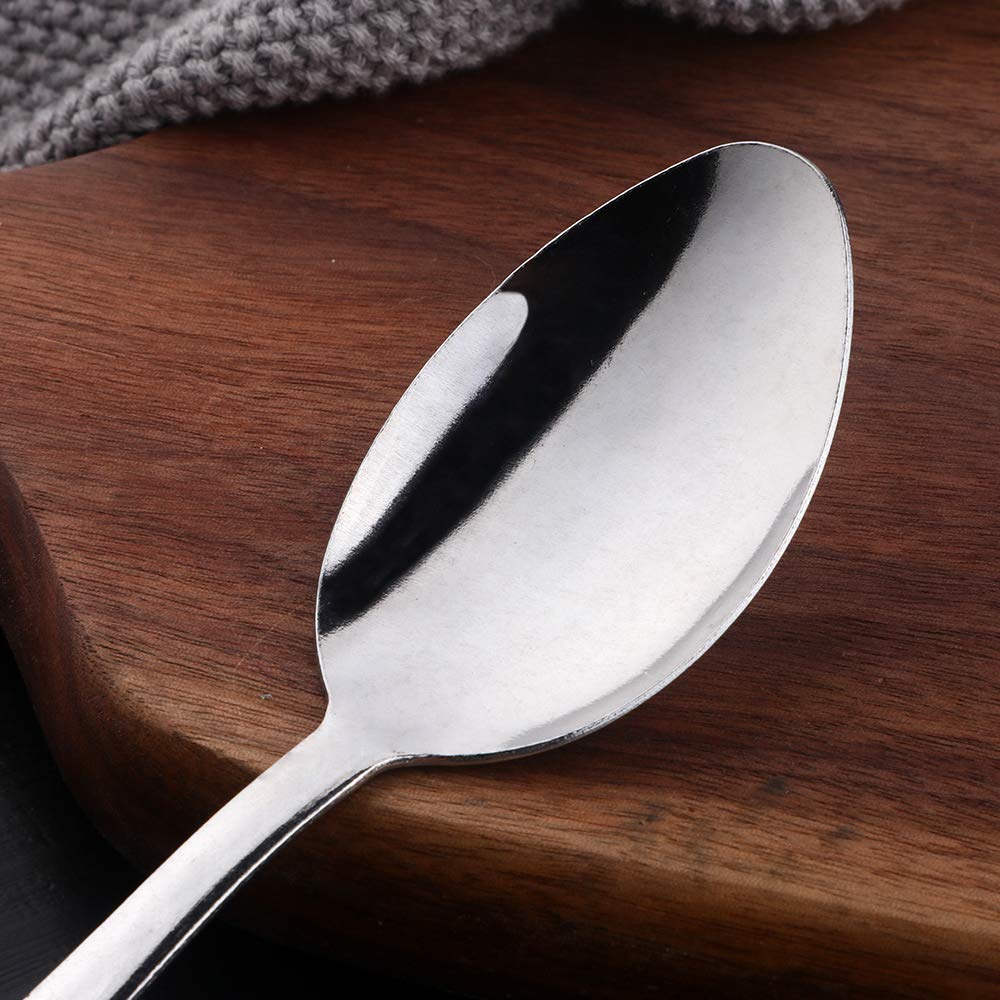 Buyer Star 8.1 Inch Table Spoon Set Of 24, Stainless Steel Serving Spoon For Restaurant, Hotel, Entertainment, Dishwasher Safe