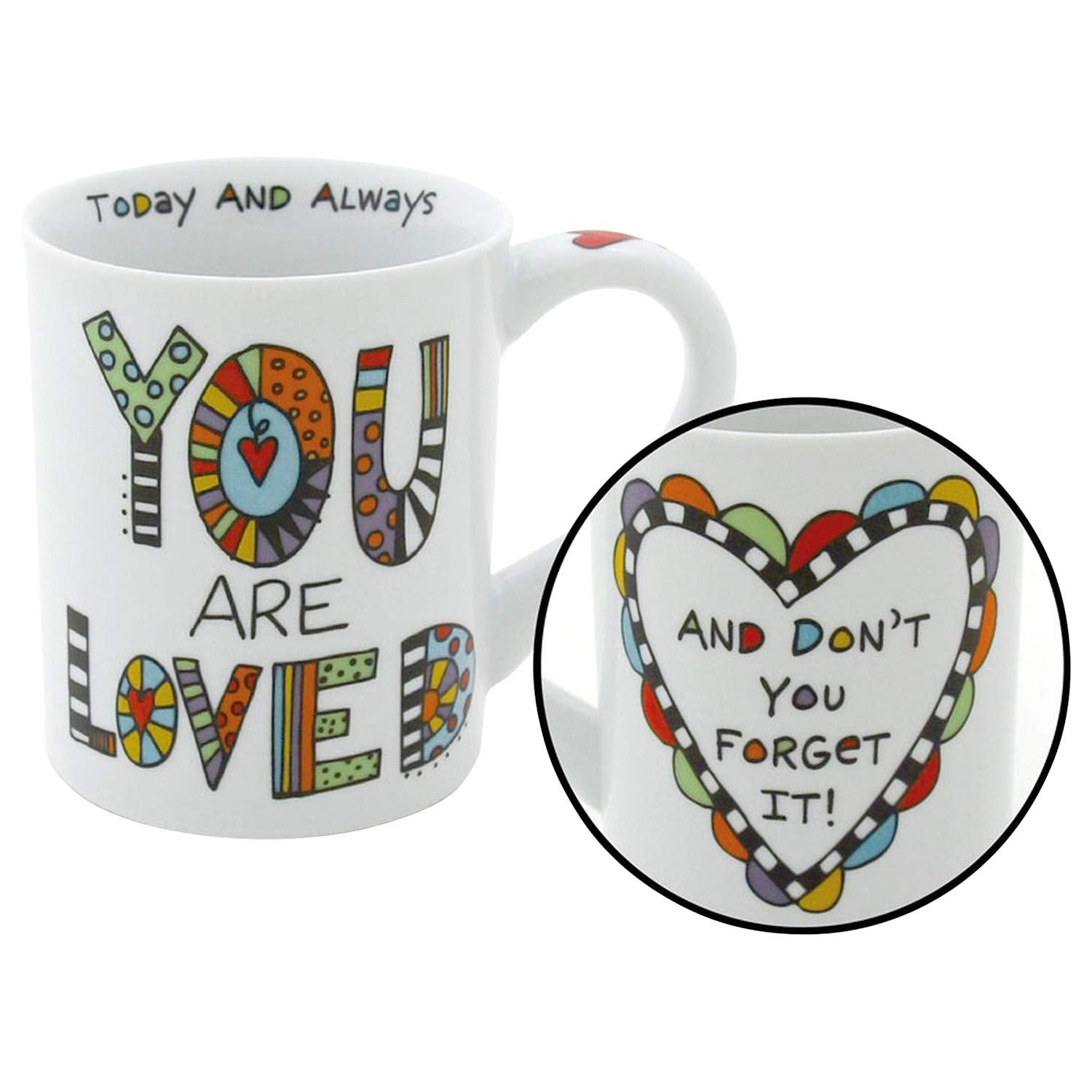 Our Name Is Mud You Are Loved    Porcelain Mug, 16 Oz.