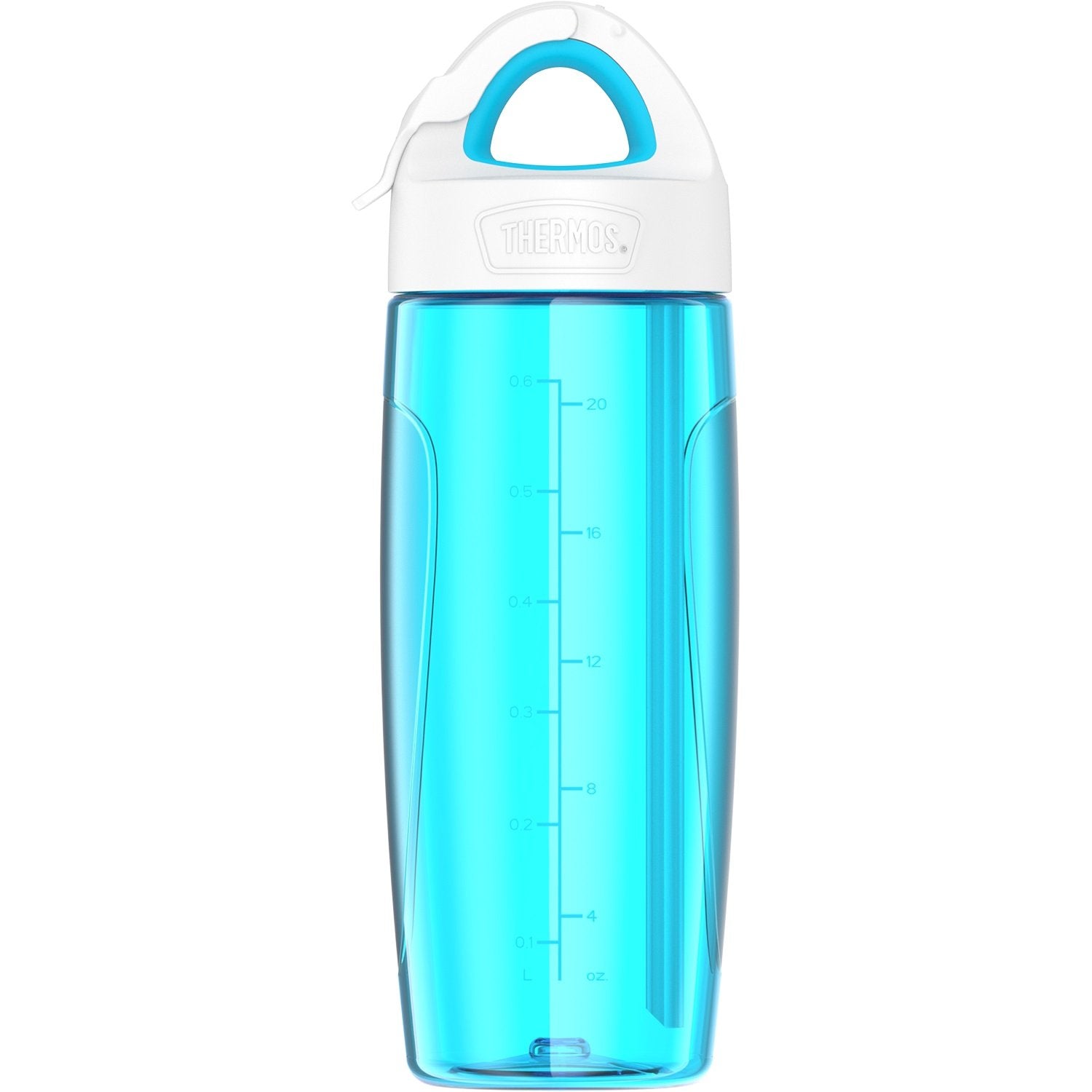 Thermos Sport Bottle with Covered Straw, 24Ounce, Teal