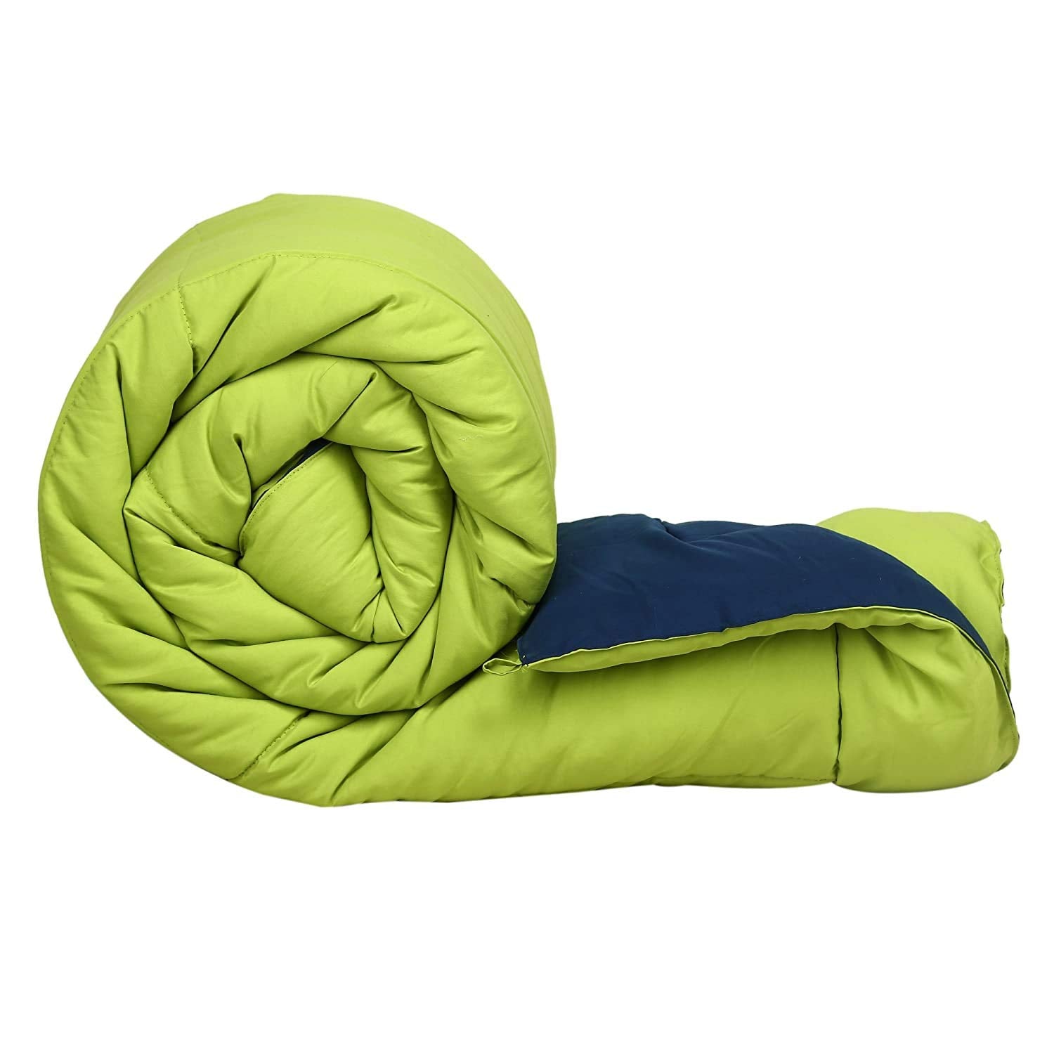 Svt Microfiber 200Tc Comforter (Single_Green & Blue)