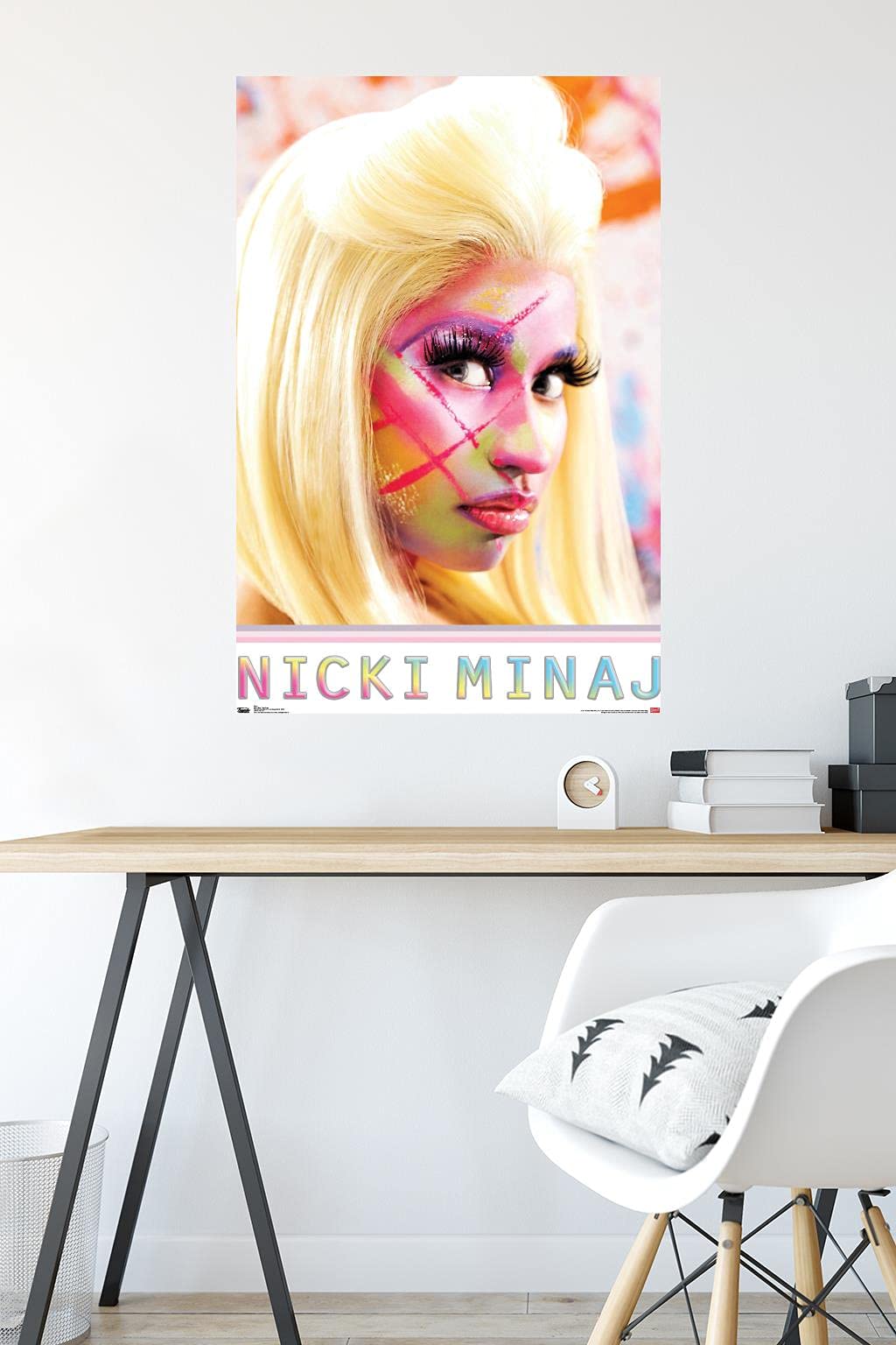 Trends International Nicki Minaj - Face Paint Wall Poster, 22.375'' X 34'', Premium Unframed Version