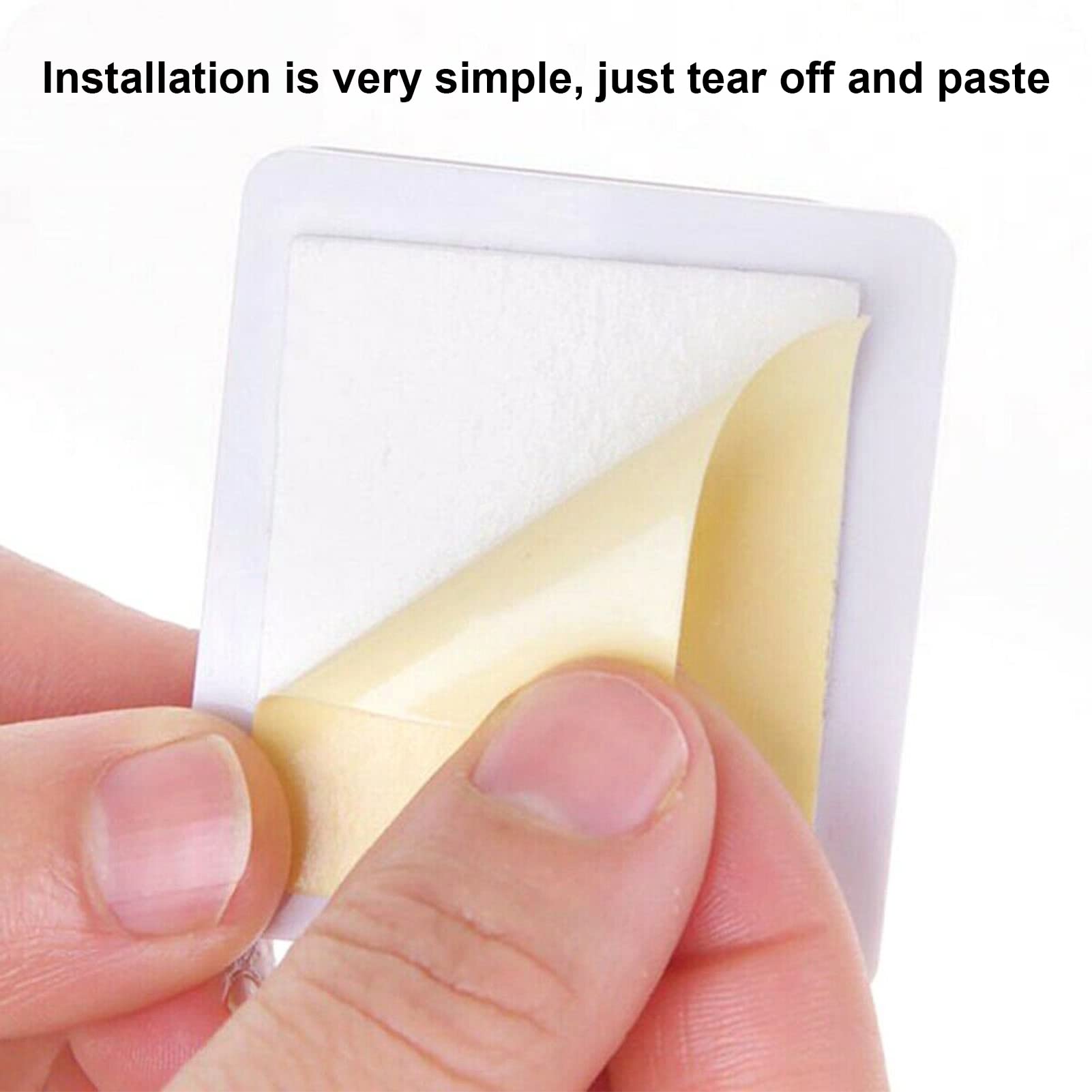 Shower Curtain Clips, 1.77X1.97In 6Pcs/Set White Shower Splash Guard Holder Self Adhesive Windproof Splash Clip For Home Bathroo