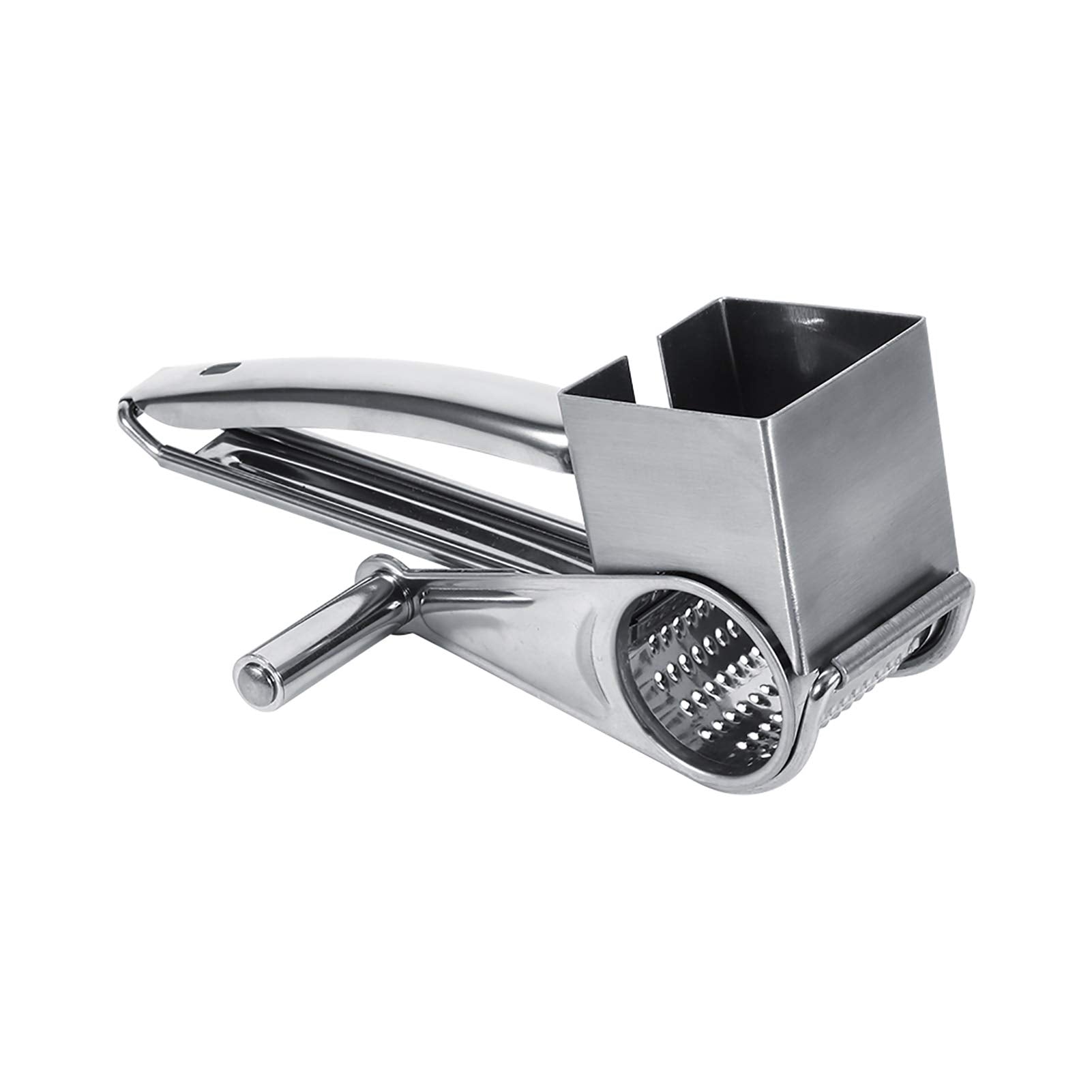 Handheld Rotary Cheese Grater, Cheese Hand Grater Kitchen Craft Stainless Steel Cheese Vegetable Grater With Handle, Grater Slic
