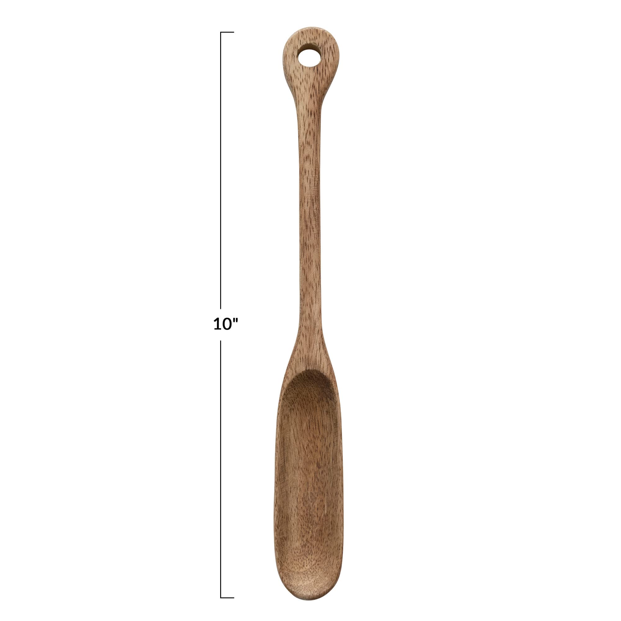 Creative Co-Op Elongated Wood Handle, Natural Spoon