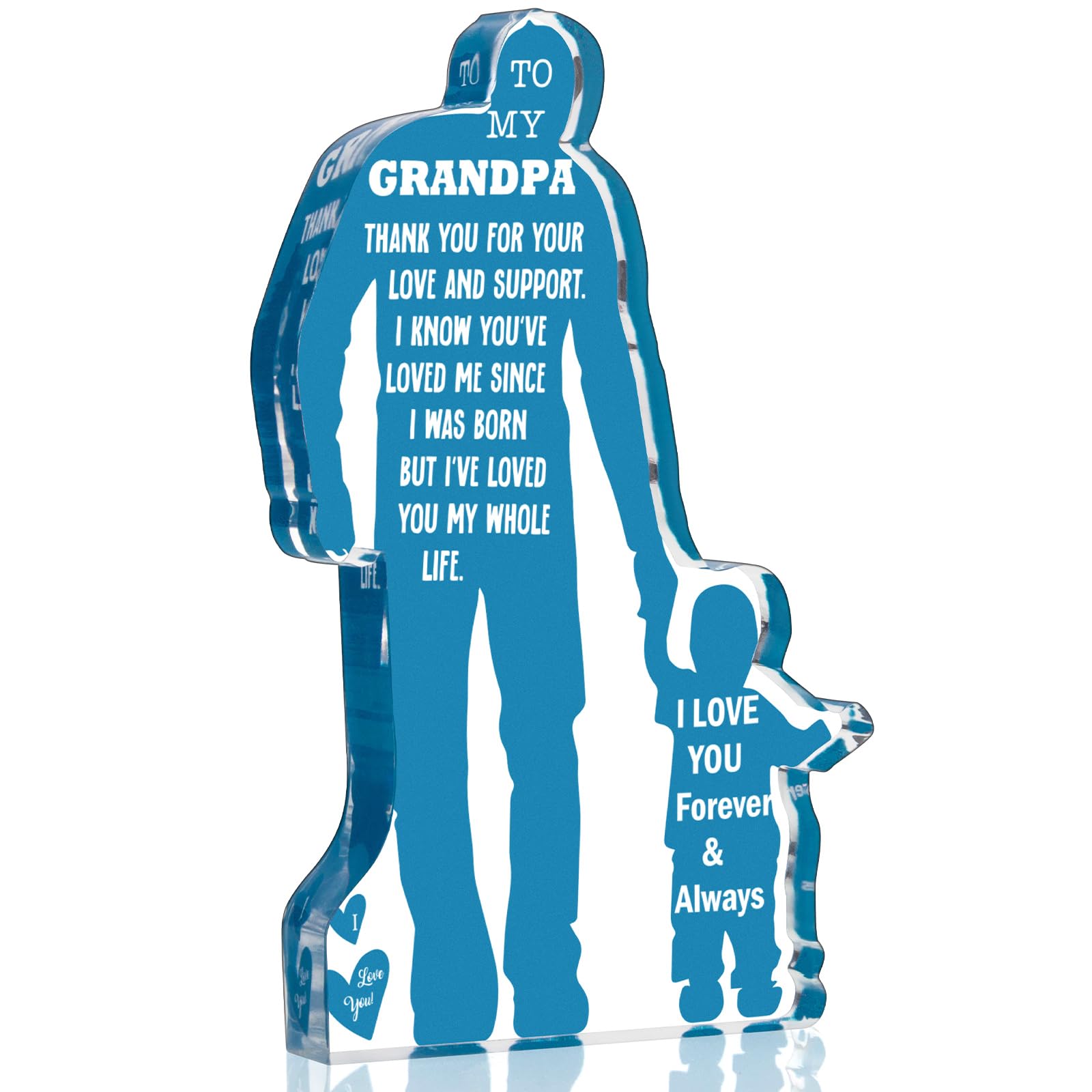 Grandpa Gift from Grandson Christmas Gifts for Granddad, Grandfather Birthday Gifts Idea from Grandson Best Grandpa Ever Gifts t
