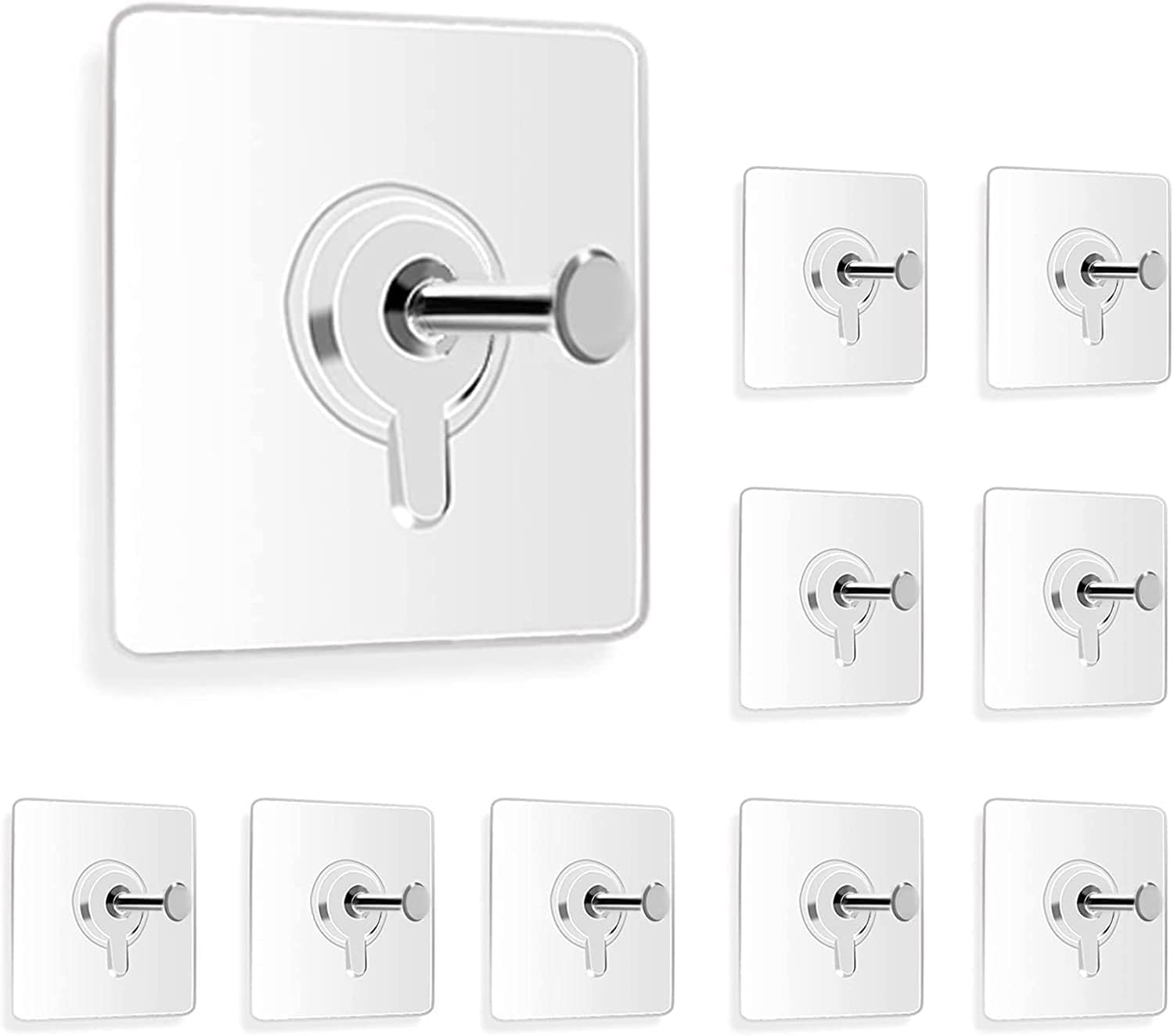 Boniry Hooks For Wall Without Drilling, Self Adhesive Wall Hooks For Hanging Strong, Durable & EasyToInstall Wall Hooks For Ho