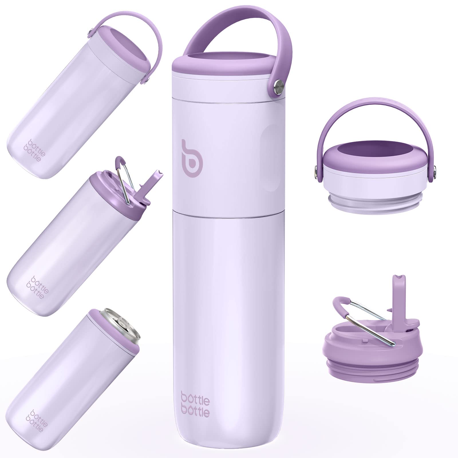 BOTTLE BOTTLE 3IN1 18 oz Magic water Bottle Purple