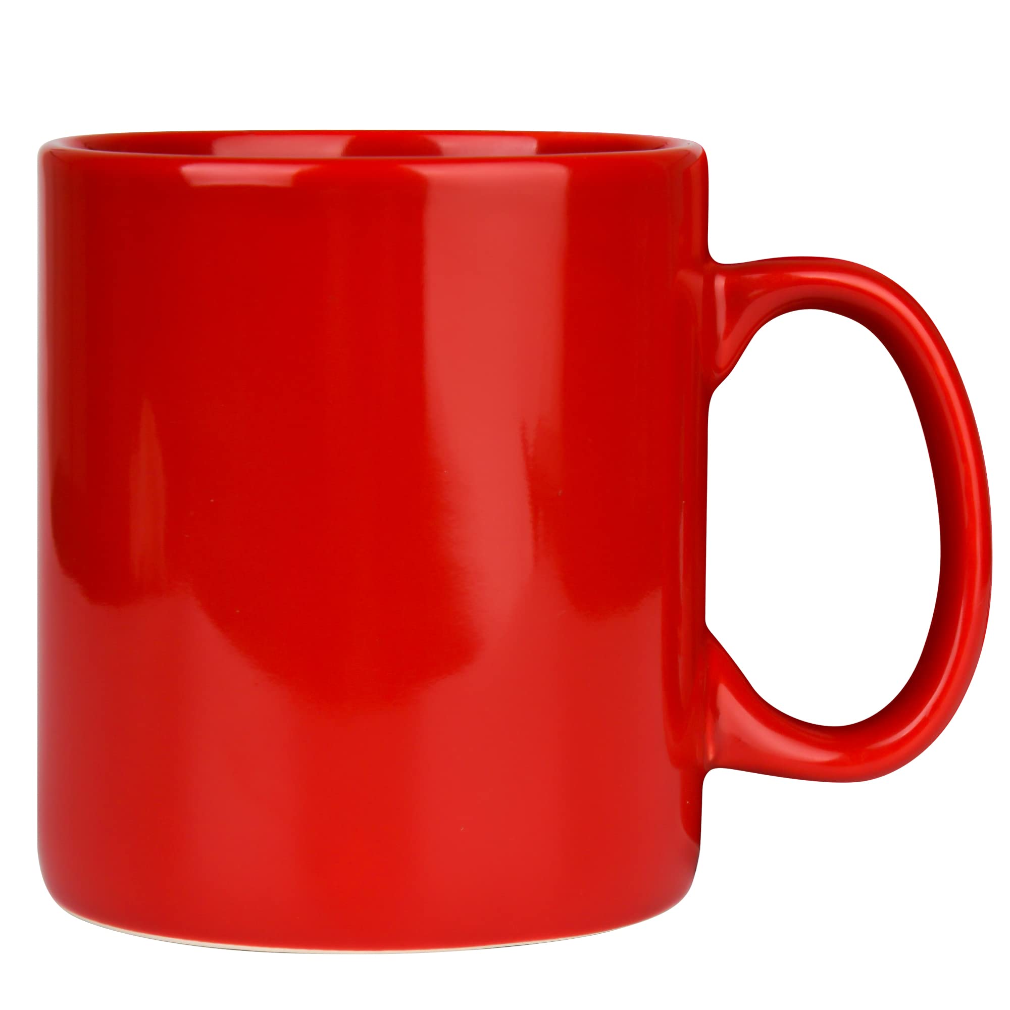 CAILIDE 29oz Extra Large Ceramic Coffee Mug with Handle for Office and Home (Red)