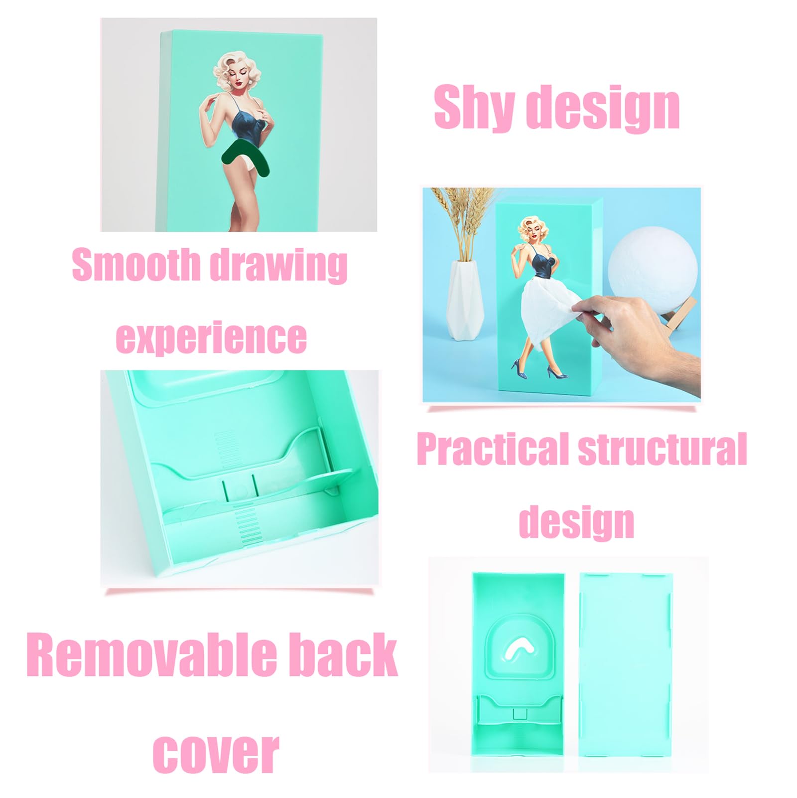 Girl'S Long Skirt Tissue Box-Soaring Skirt Tissue Box Tissue, Creative Tissue Box Cover, Short Skirt Girl Cartoon Tissue Box, Ti