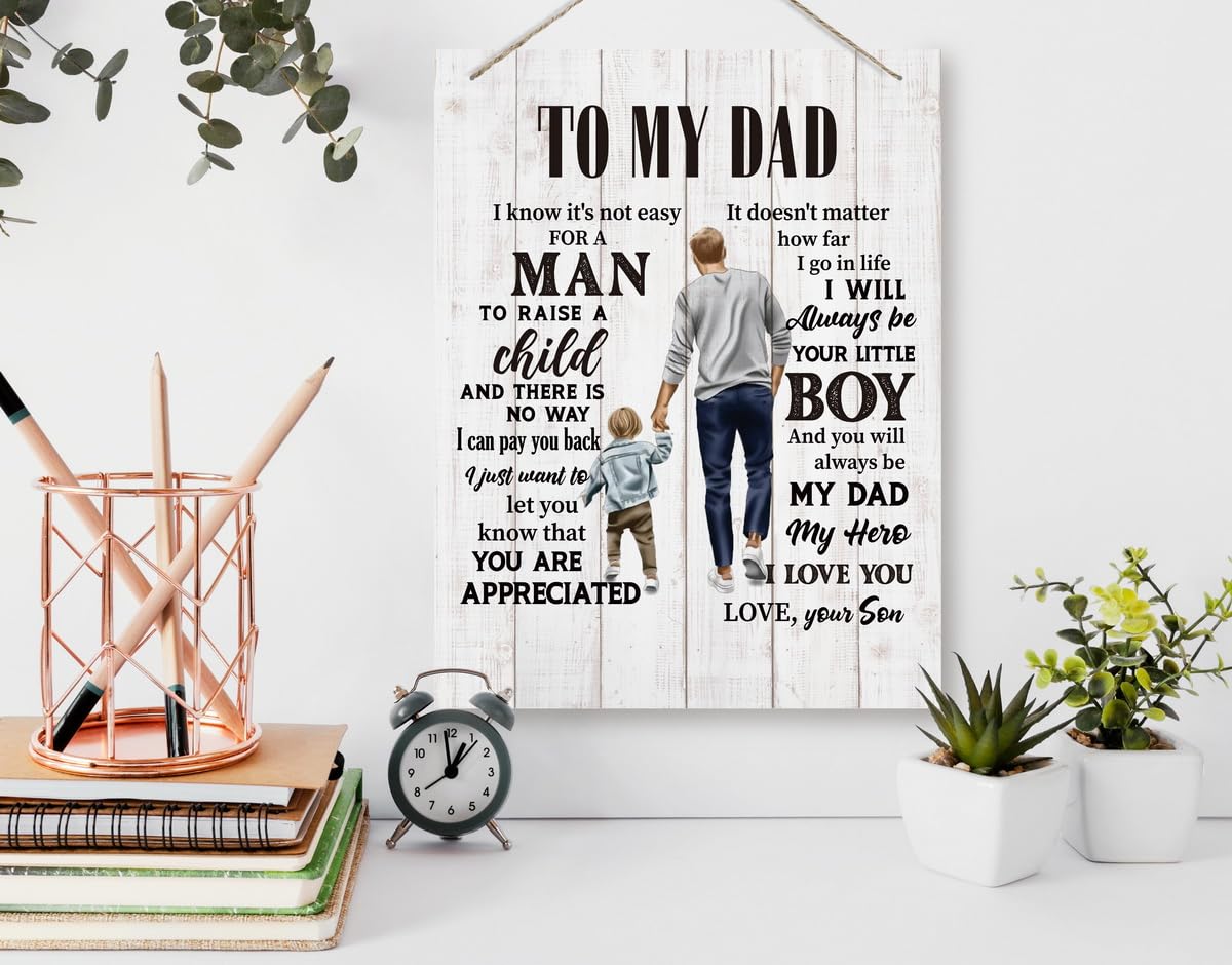 Son Gift, Inspirational Wall Decor, Decorative Hanging Wood Signs, Kids Room Decor for Boy, Thanksgiving, Christmas, Birthday Gi