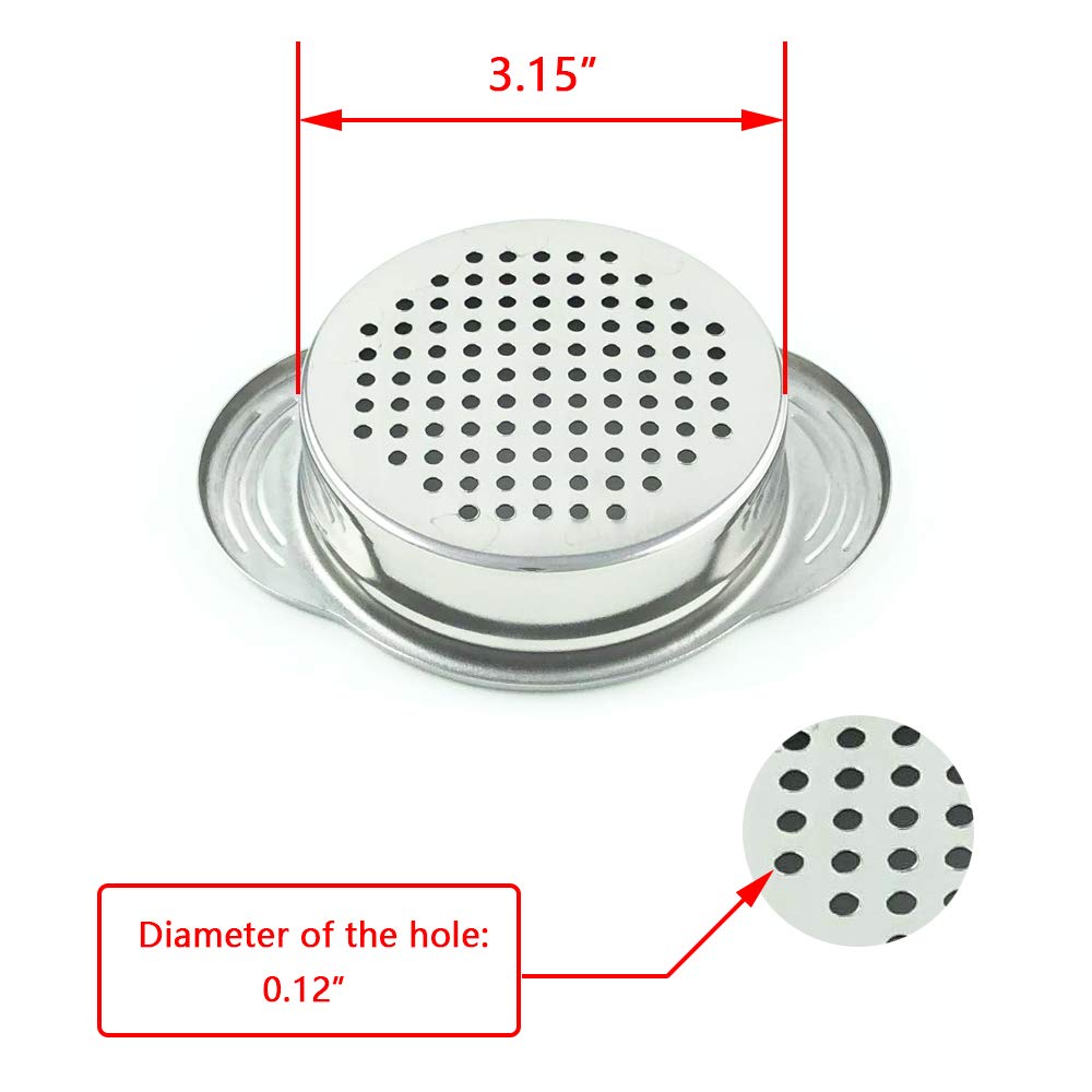 Can Strainer - Tuna Strainer - Food Grade 304 (18/8) Stainless Steel, Dishwasher Safe, Food Strainer, Can Colander, Easy To Clea