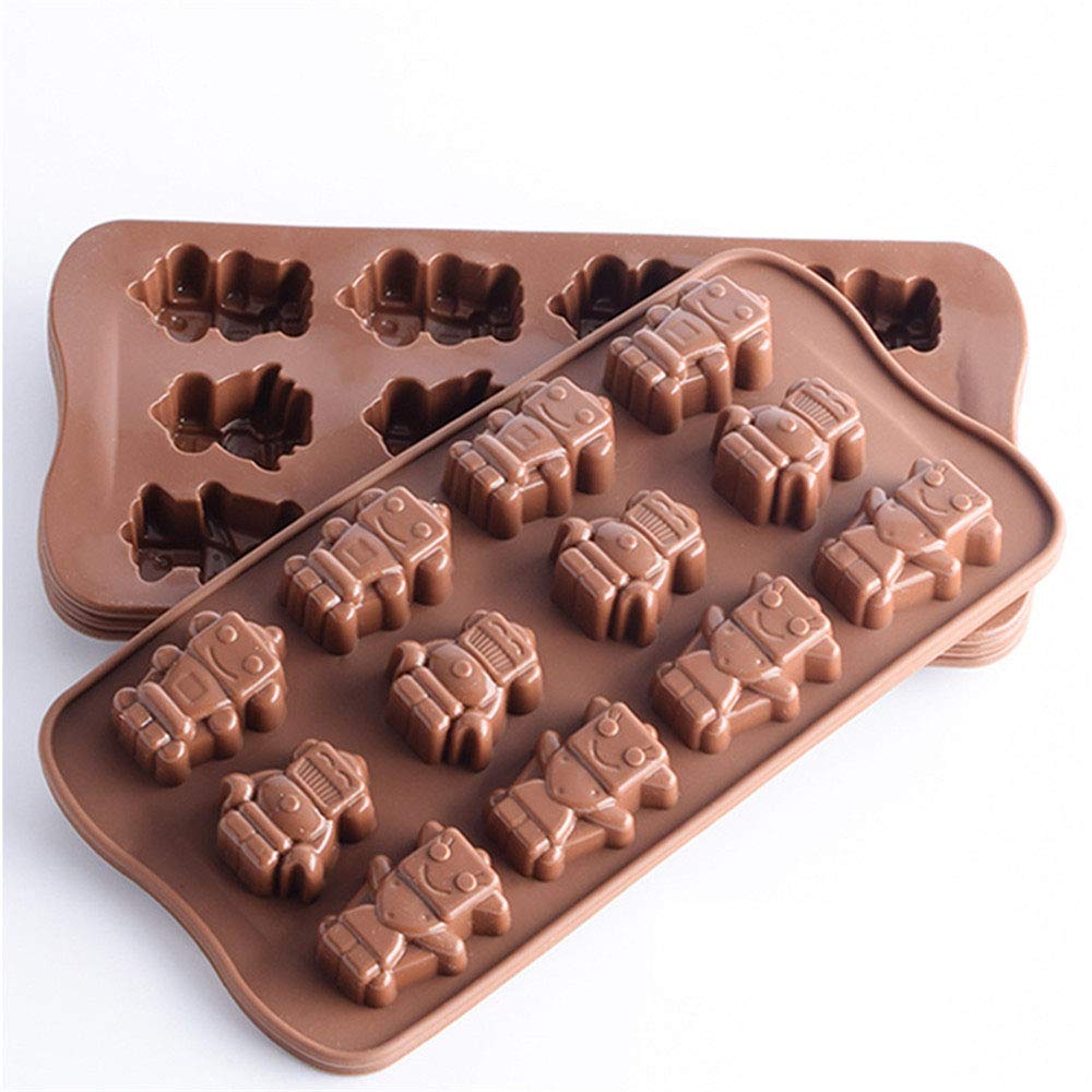 Chocolate Gummy Molds Nonstick Silicone Baking Molds For Making Ice Cubes Jelly Chocolate Soap Shaping Hard Candies, 2 Pcs/Lot R