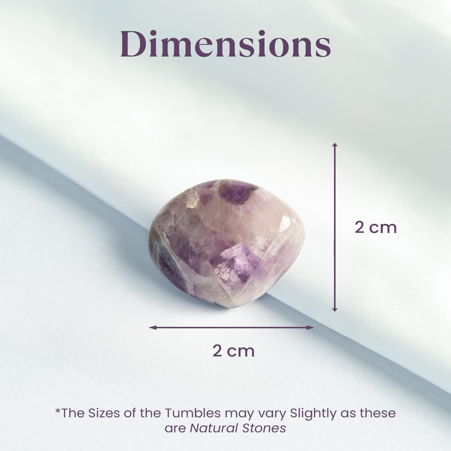 Astrotalk Amethyst Tumble | Calms Mind, Enhances Intuition, Promotes Restful Sleep & Spiritual Growth | Natural Protection from Negative Energy | Home & Office Decor | Gift for Women & Men
