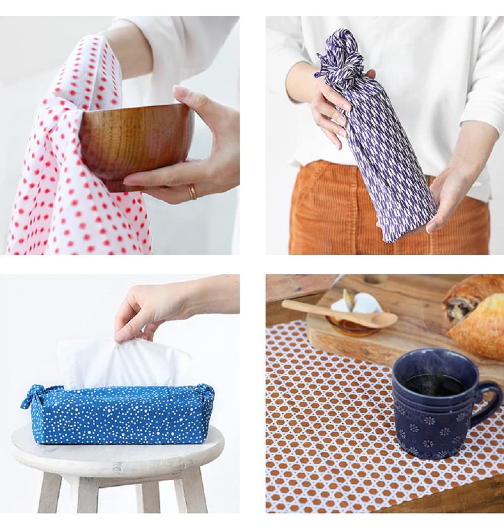 Komesichi Irodori Japanese Traditional Towel Tenugui 12.99 X 34.64 In With Tenugui Iroha (English Manual) (Maple)