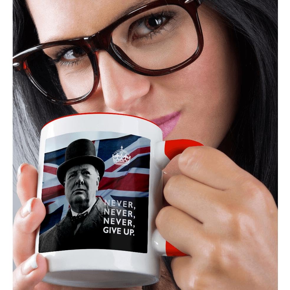 3dRose Mug, 15oz, Red/White