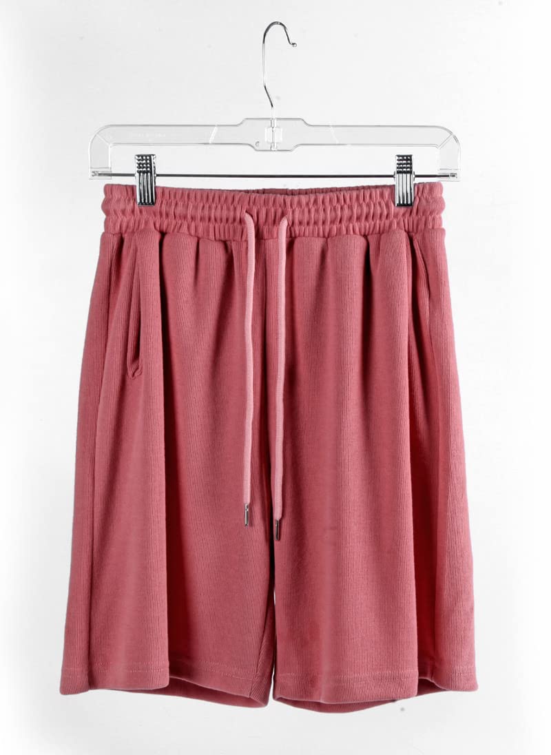 Jeronic 12 Pack Slack Pant Hangers Skirt Hangers With Clips, Clear