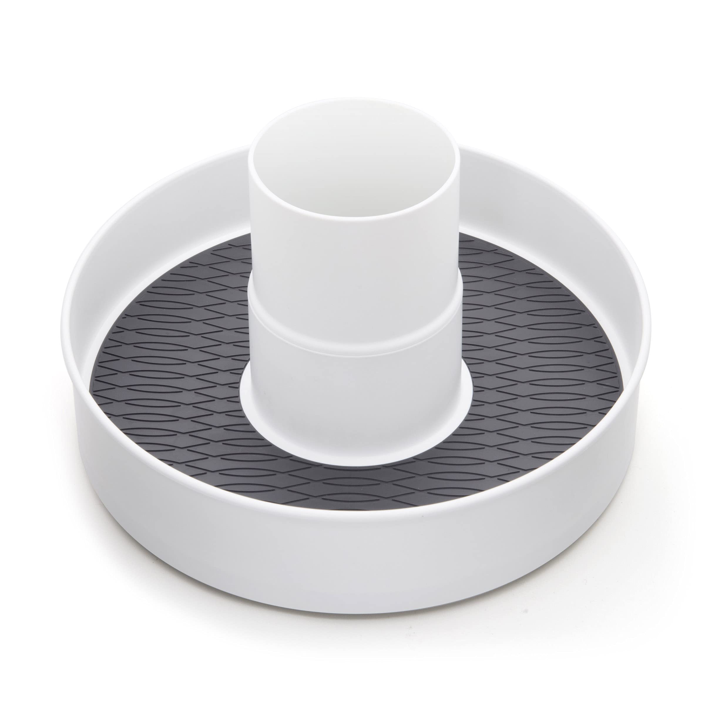 Copco NonSkid 2 Tier Storage Turntable, 10Inch, White