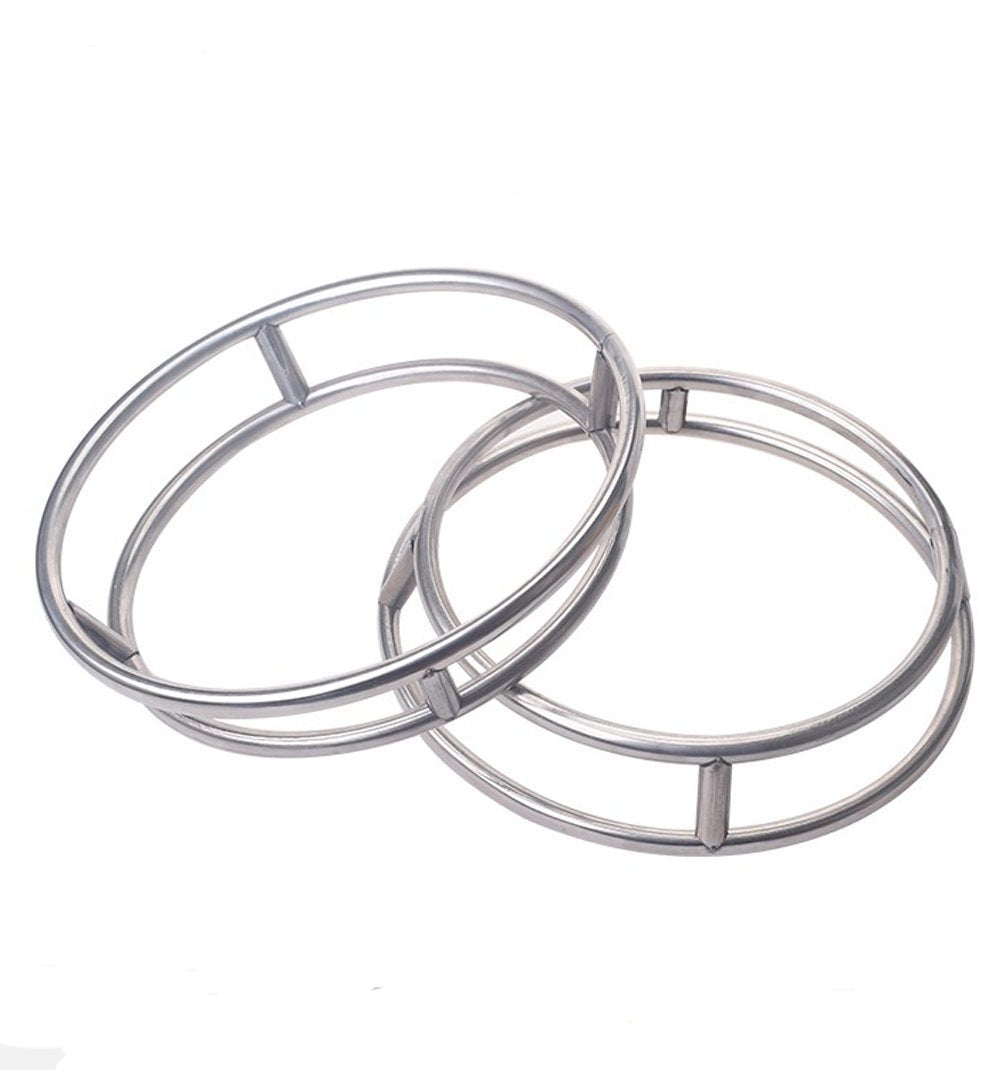 Wok Ring/Stainless Steel Wok Rack Insulated Pot Mats Cookware Ring/Wok Accessories (Dimensions; Height 5.5 Cm/2.16 Inches; Botto
