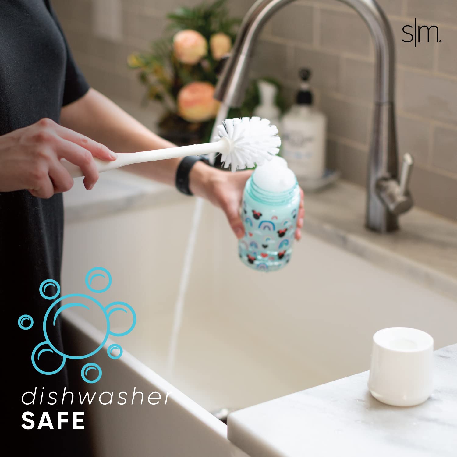 Simple Modern Bottle Brush For Cleaning Baby Bottles, Tumblers, Water Bottles, Mugs, Cups And More