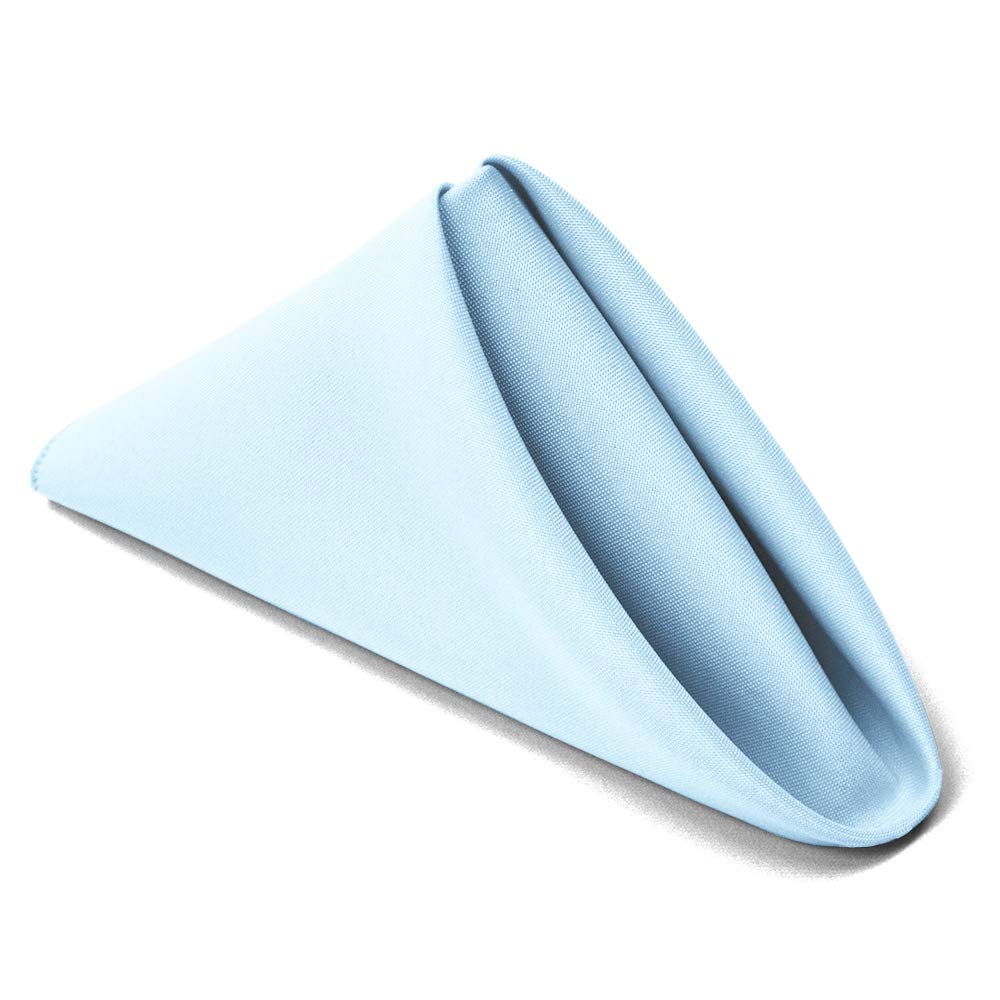 Tablelinensforless 17X17 Inch Polyester Cloth Napkins, Set Of 12 (Burnt Orange)