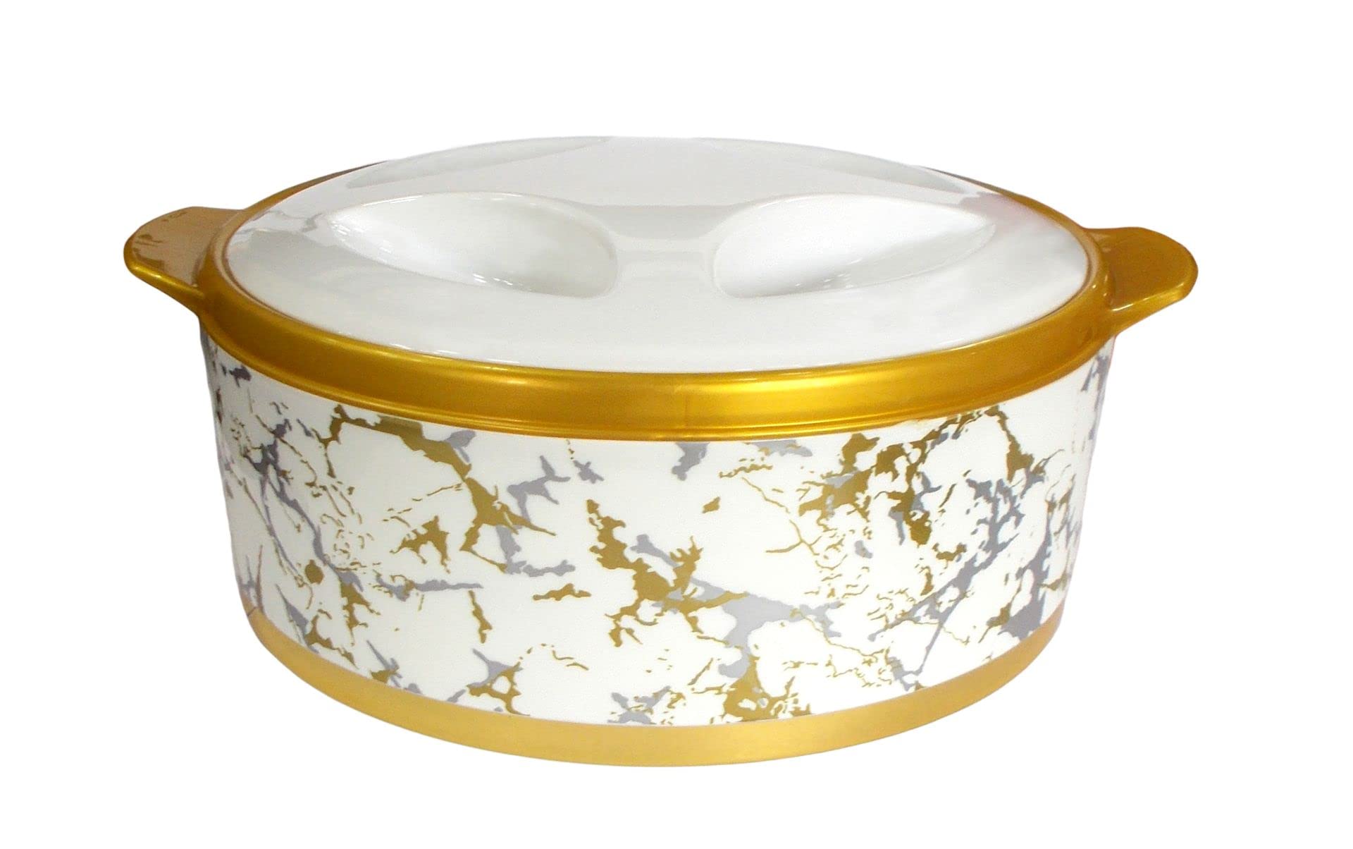 Kotak Sales Shine Gold 1600Ml Casserole Insulated Thermal Hotpot Hot Cold Food Carrier Storage Stainless Steel Inner For Serving