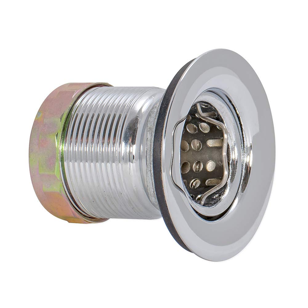 Ez-Flo 3 Inch Removable Kitchen Sink Strainer Drain Extended Shank Junior Duo, Stainless Steel, 1-7/8 Inch To 2-1/4 Inch Opening