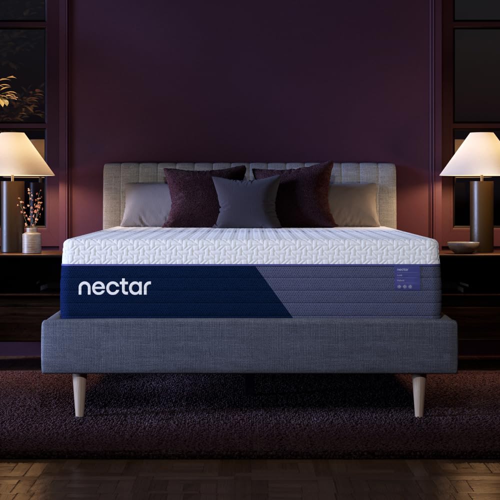 Nectar Luxe Hybrid 14    Queen Mattress - Medium Firm - Contouring Memory Foam & Innerspring Coils - Cooling Fiber Upgrade - 3  