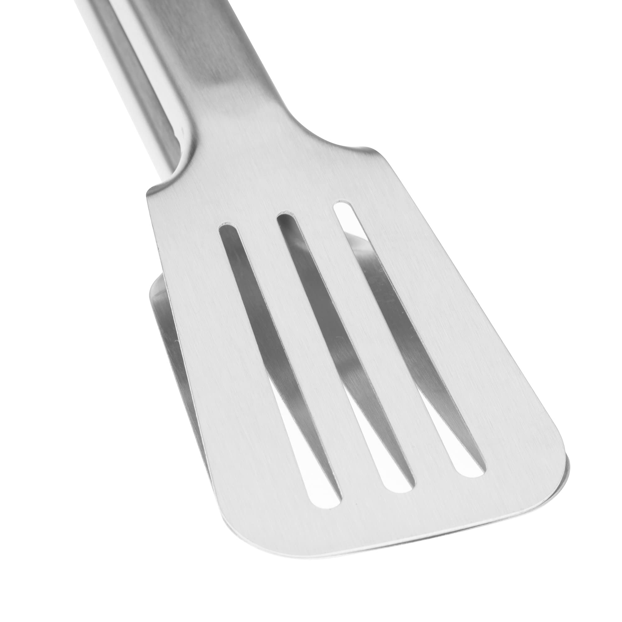 Premium 304 Stainless Steel Barbecue Turners, Heavy Duty Non-Stick Bbq Cooking Kitchen Tongs, 9'' And 12'' Orange