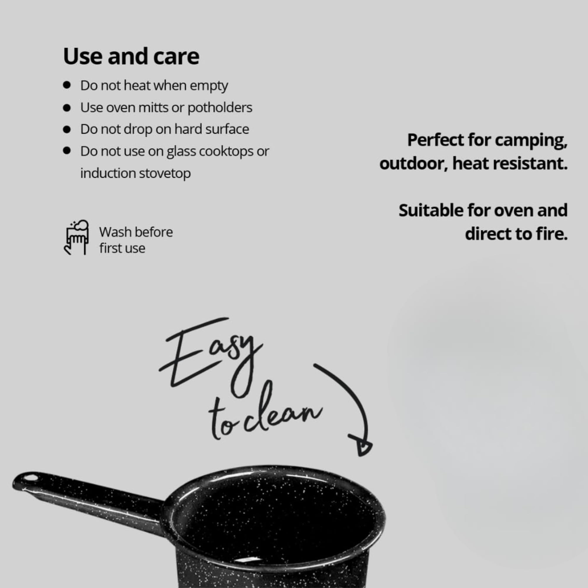 Granite Ware Open Saucepan  2-Quart