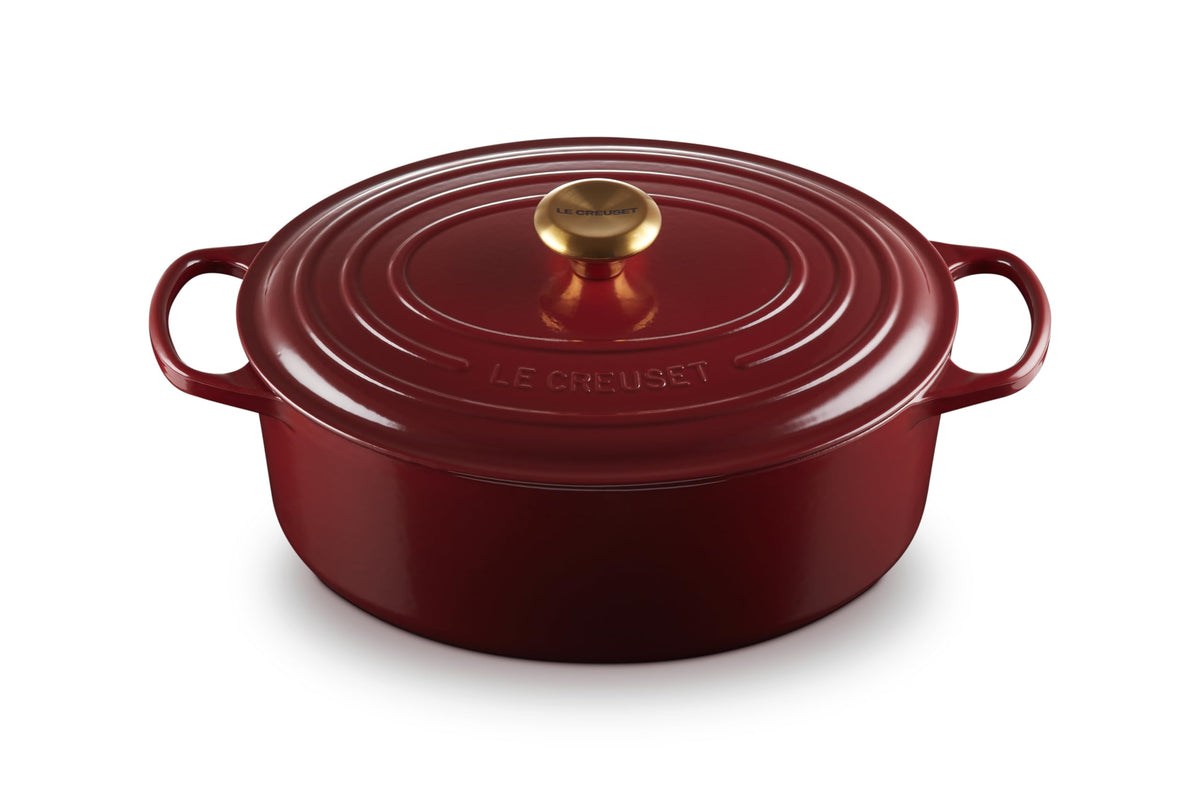 Le Creuset Enameled Cast Iron Signature Oval Dutch Oven, 6.75 Qt., Rhone