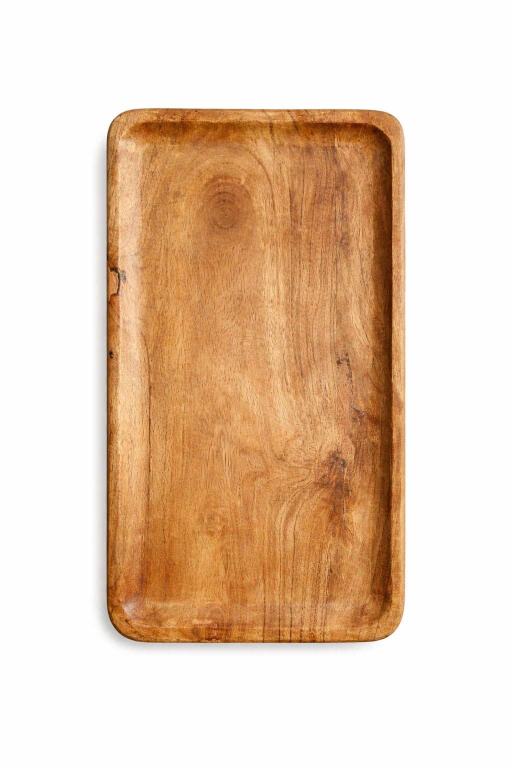 Auranest Decors Wooden Rectangular Serving Tray 13 Inch | Multipurpose Tea & Snack Tray For Kitchen, Dining Table & Coffee Table