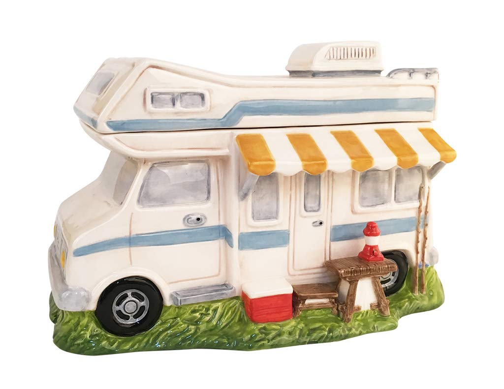 Blue Sky Ceramics Camper Cookie Jar, Multi (20400)