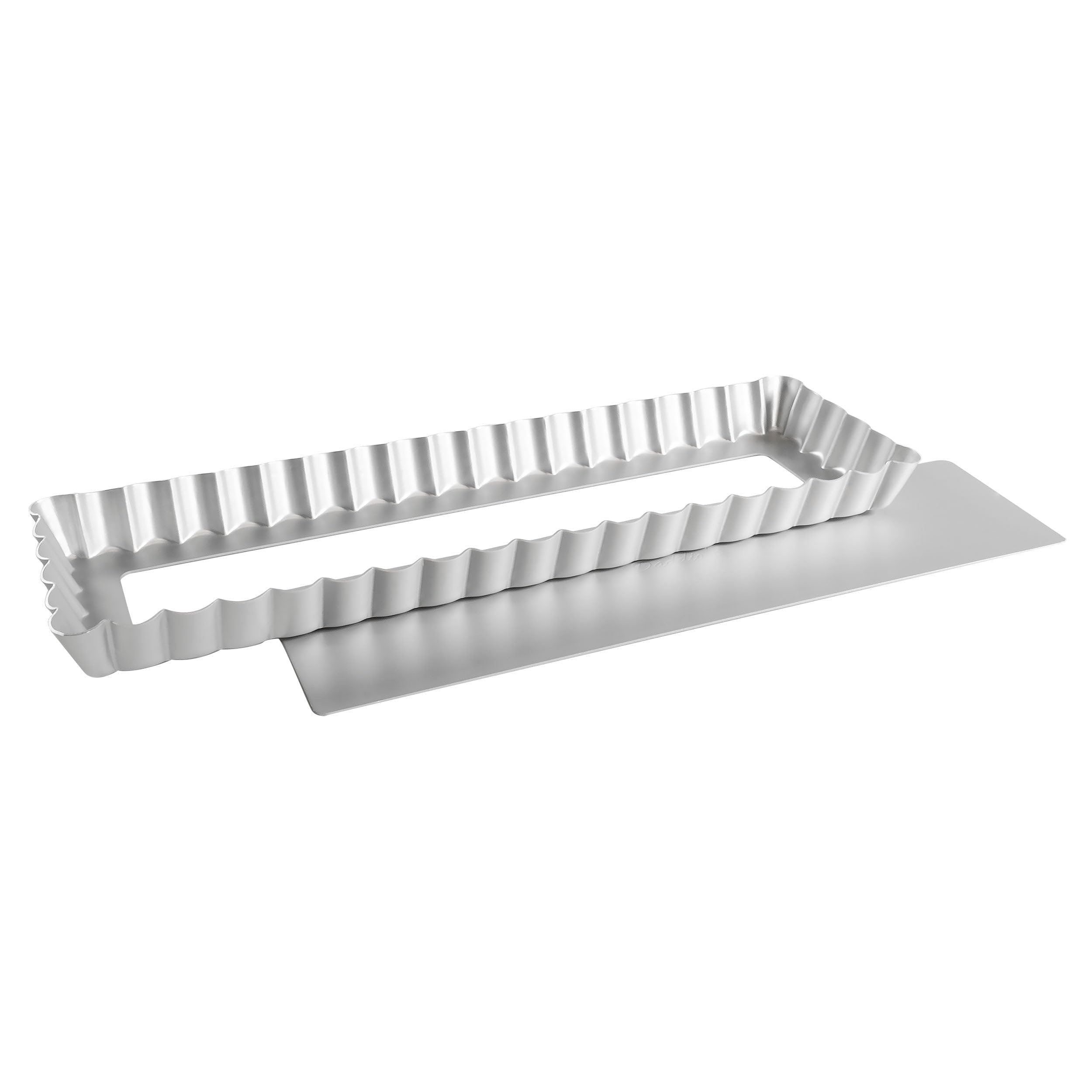 Fat Daddio's PFT-1375 Rectangle Fluted Tart Pan  13.75 x 4.25 Inch