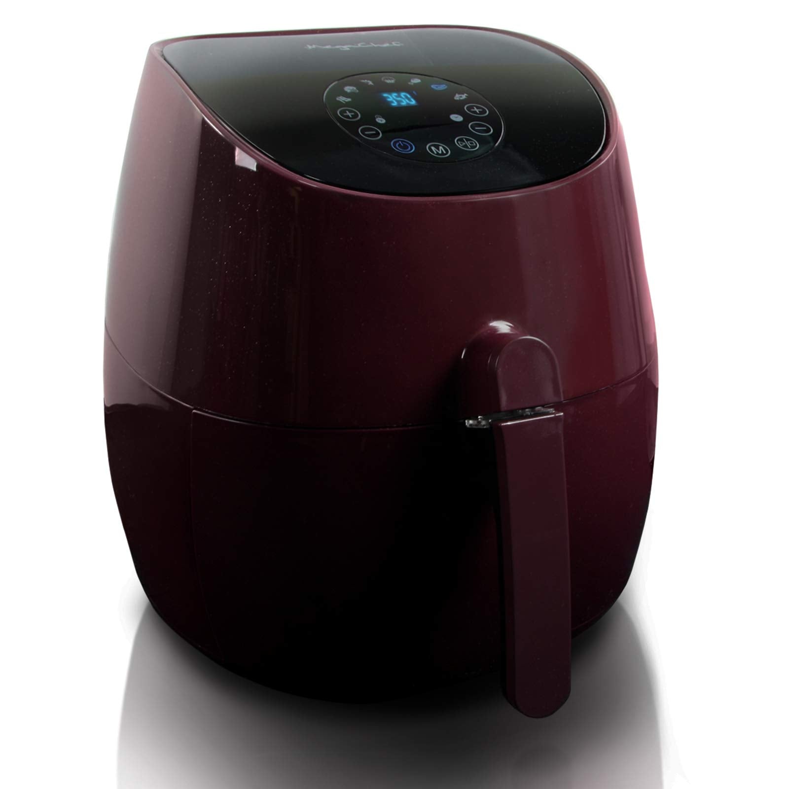 Megachef 3.5 Quart Airfryer And Multicooker With 7 Pre-Programmed Settings In Burgundy