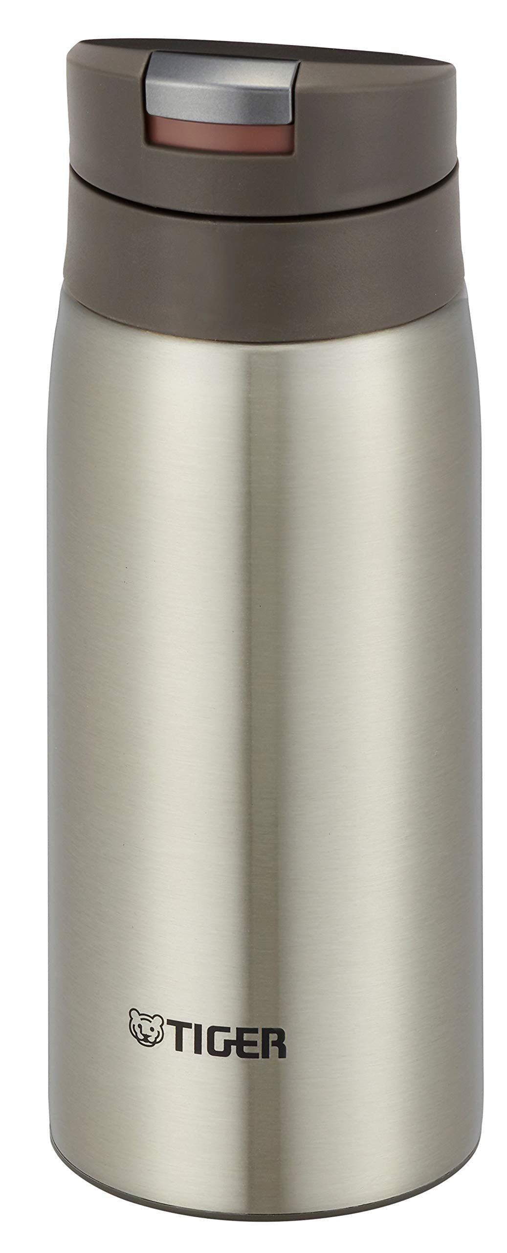 Tiger MCX-A352XC Sahara Mug  Stainless Steel Bottle  11.8 fl oz (350 ml)  One-Touch  Lightweight  Clear Stainless Steel