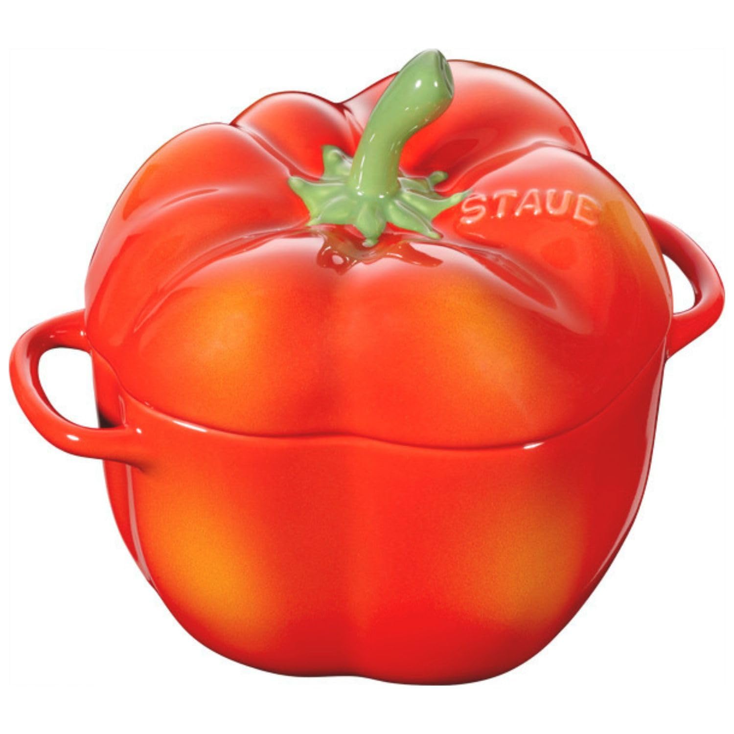 Staub 40500325 Paprika Cocotte 40500325 Cocotte 40500325 Ceramic Cocotte 40500325 Ceramic Heat Resistant Pottery Microwave S