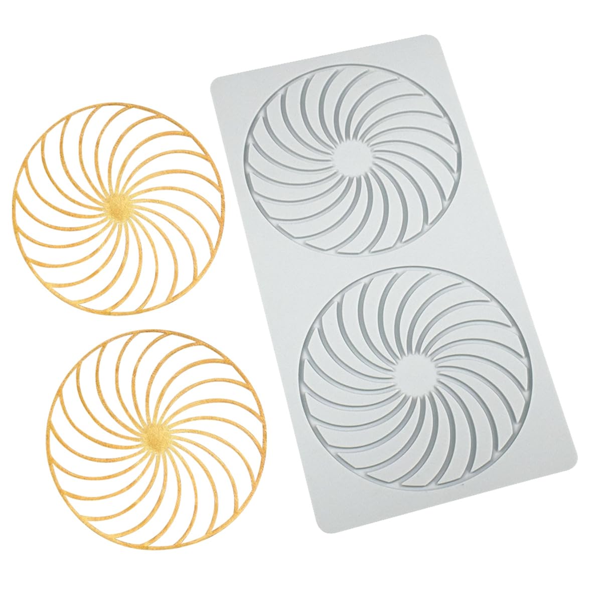 Love Silicone Lace Mold, Cake Mat, Fondant Impression Mats, Heart Pattern Lace Mat For Cake Decorating Valentine'S Day (L_Spiral