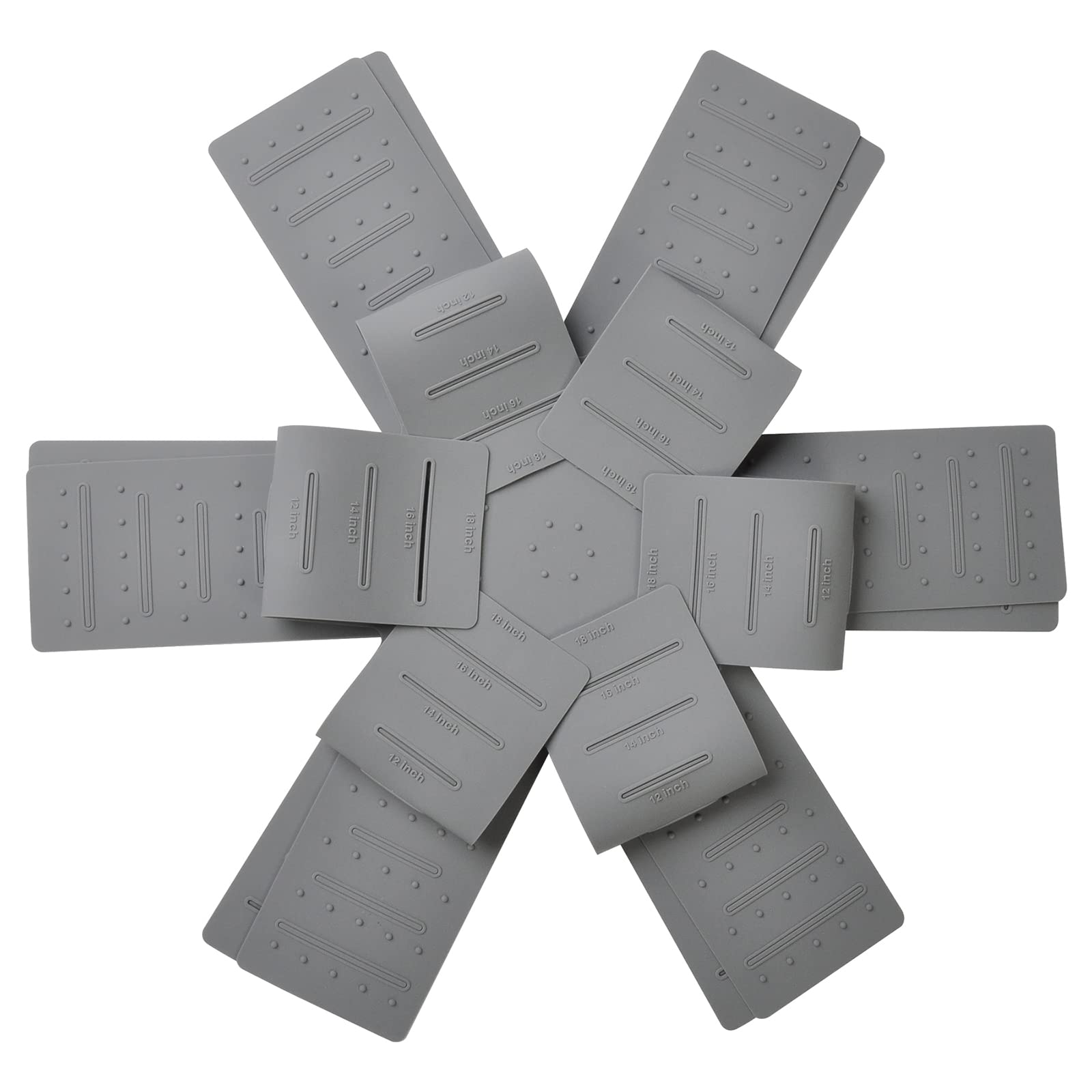 Pot & Pan Protectors, 3-Piece Silicone Cookware Protector Pad, Stacking Pan Protector. It Has A Unique Opening And Fixing Design