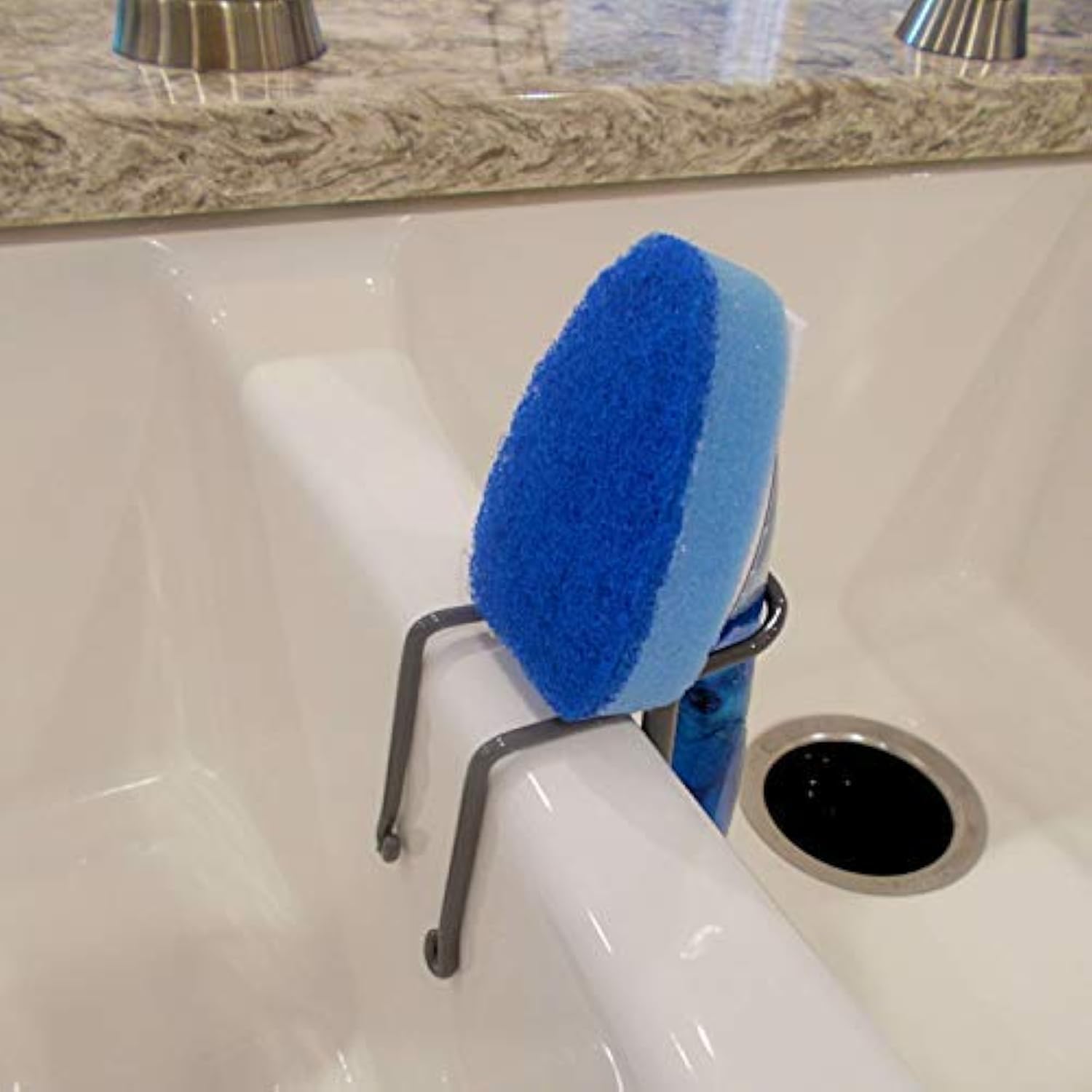 Tidysink Dish Wand Holder Adjustable Kitchen Dishwand Sink Caddy (Black Or Grey)